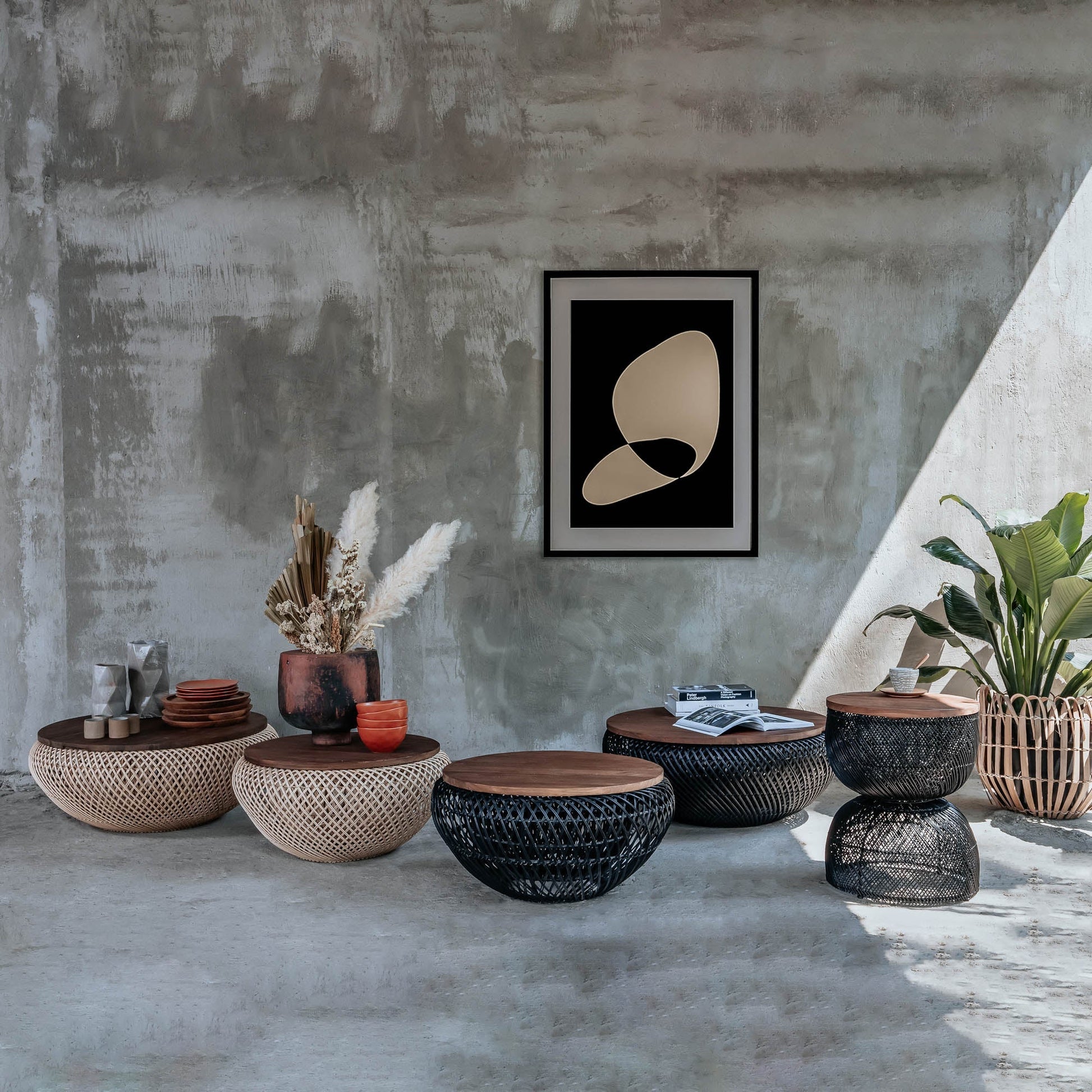 D - Bodhi Wave Coffee Table - Natural - Central Designs