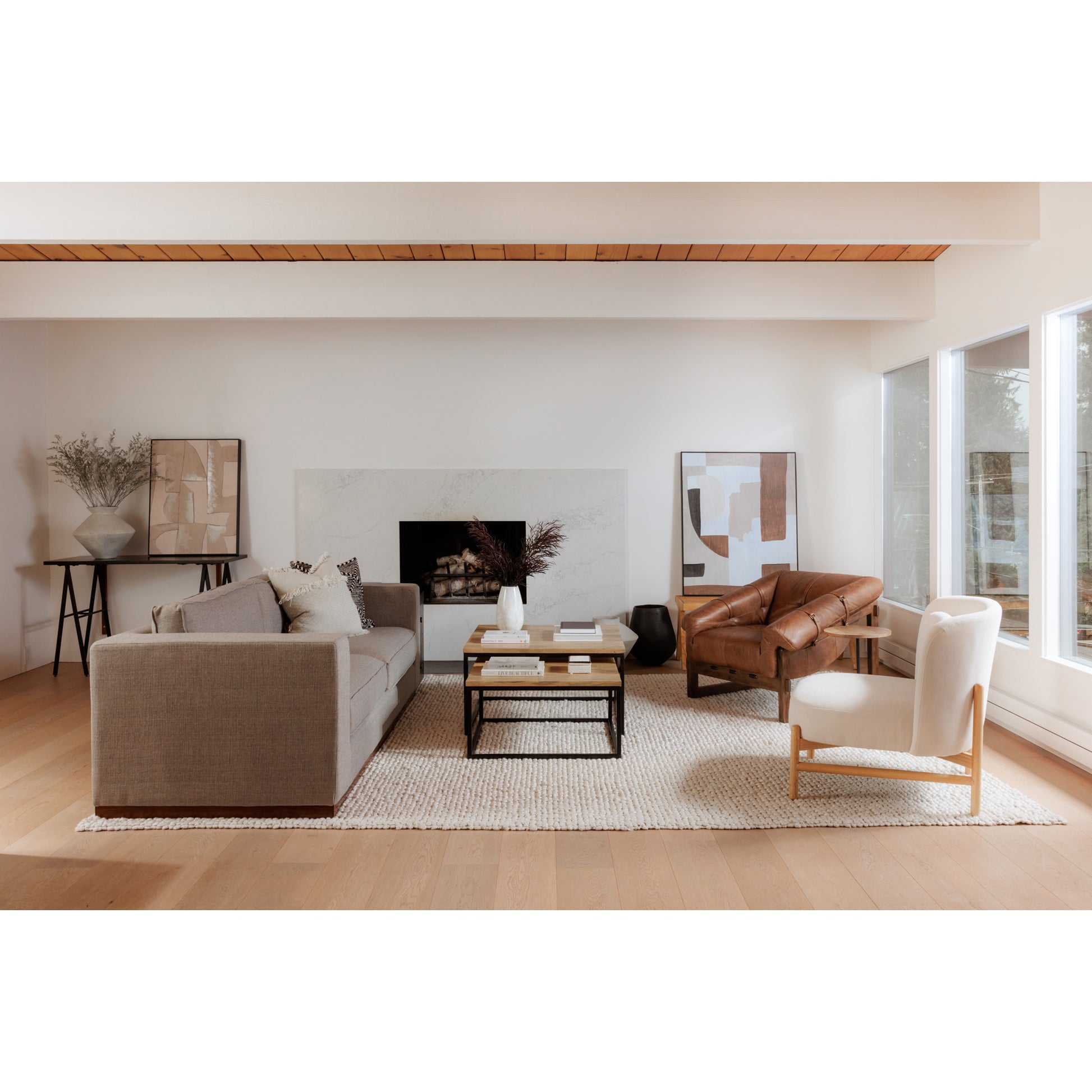 Raja Medium Decorative Vessel White - Central Designs