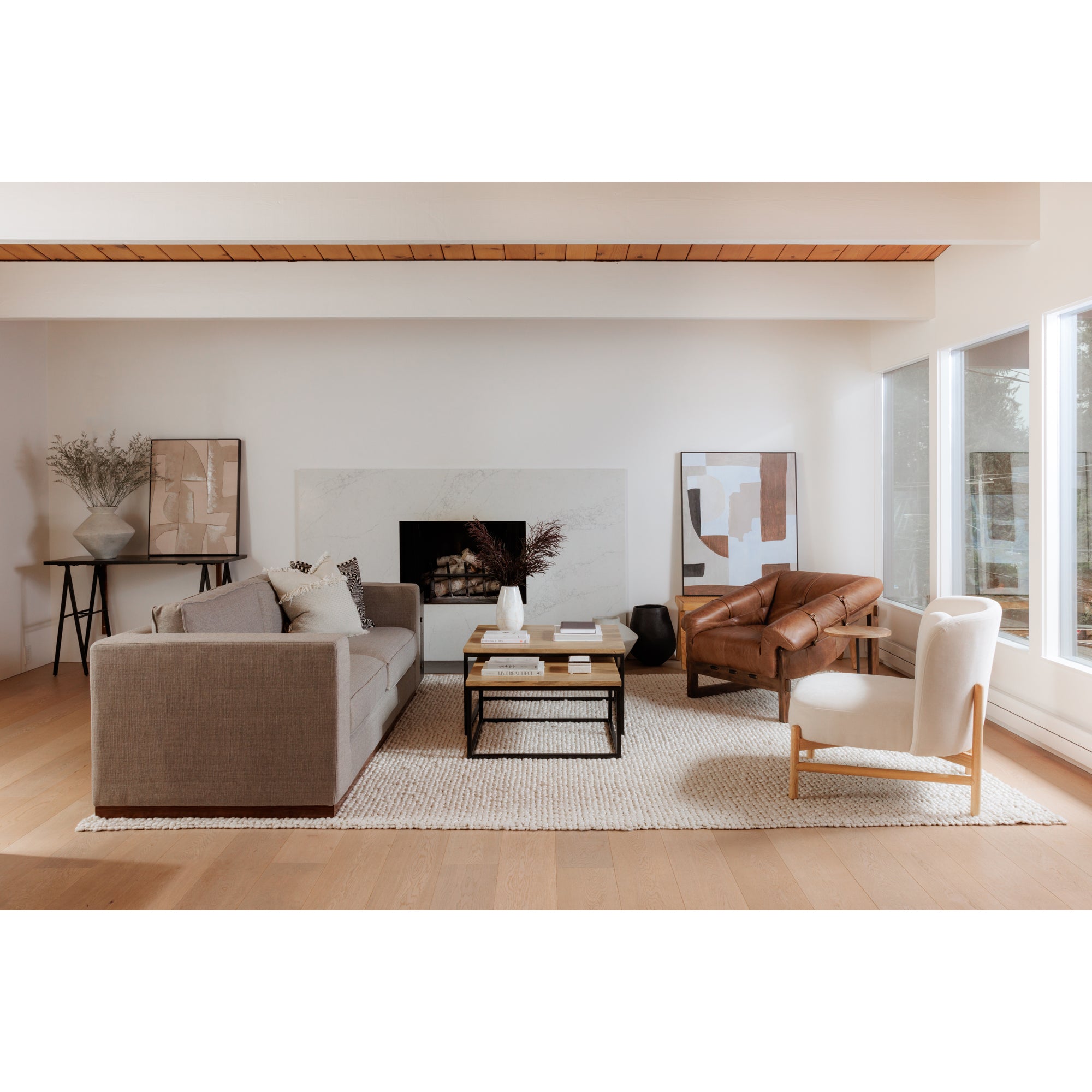 Raja Medium Decorative Vessel White - Central Designs