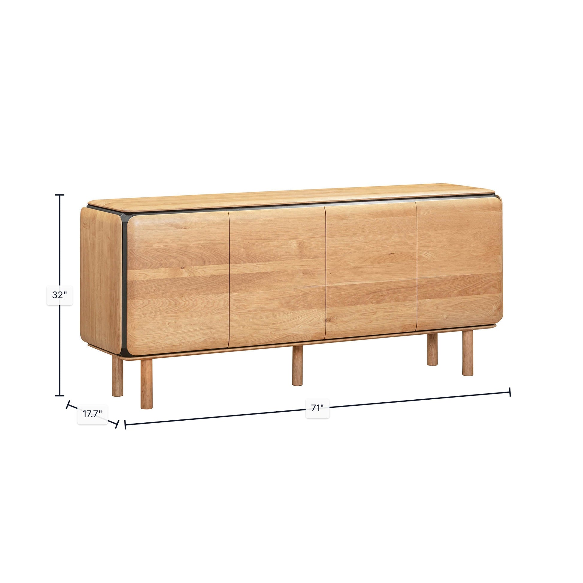 Distillery 4 Door Sideboard - Central Designs
