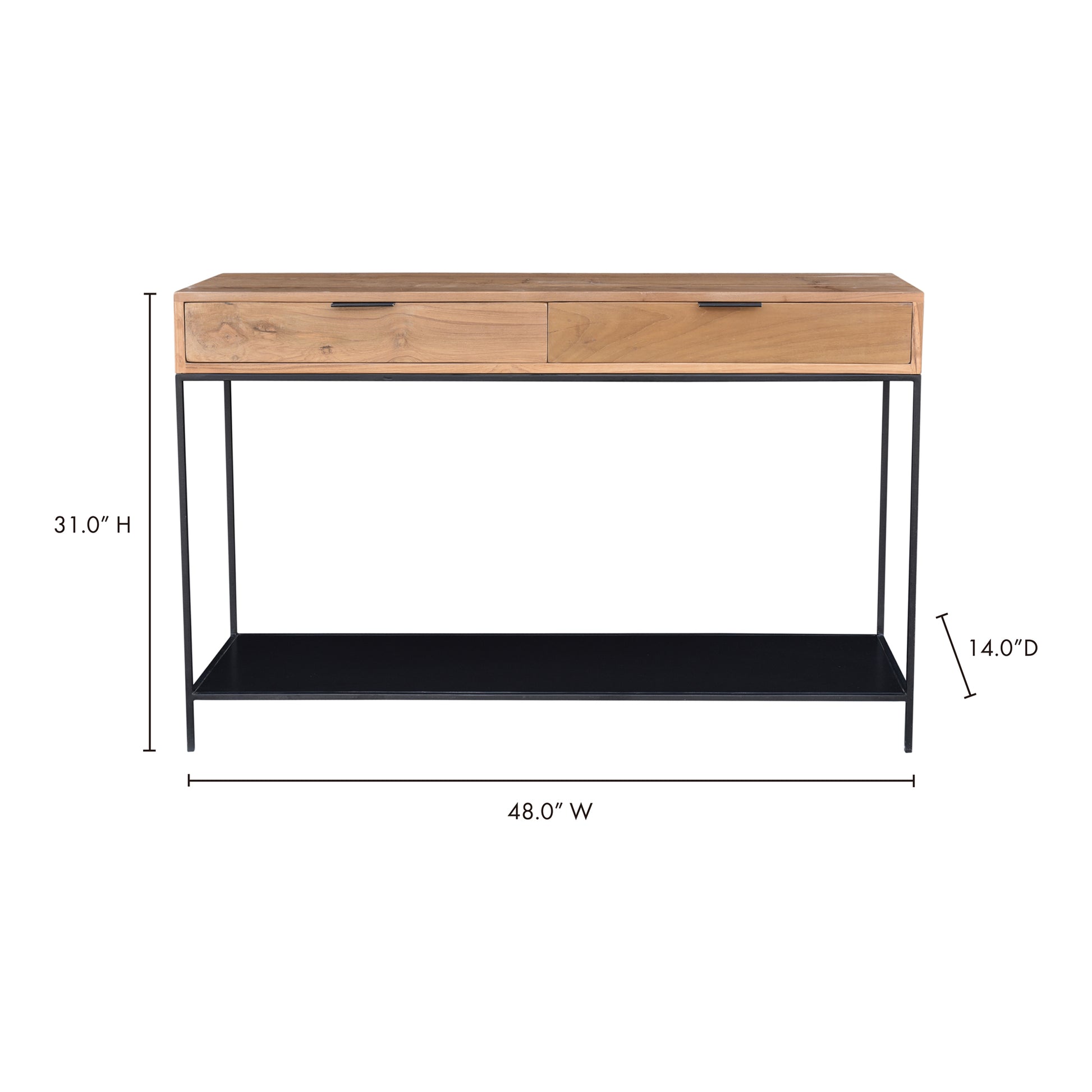 Joliet Console Table Natural - Central Designs