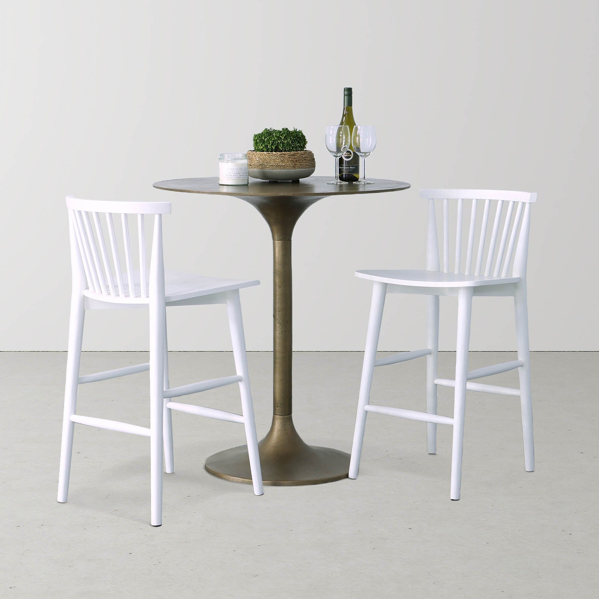 Easton Counter Stool - White - Central Designs