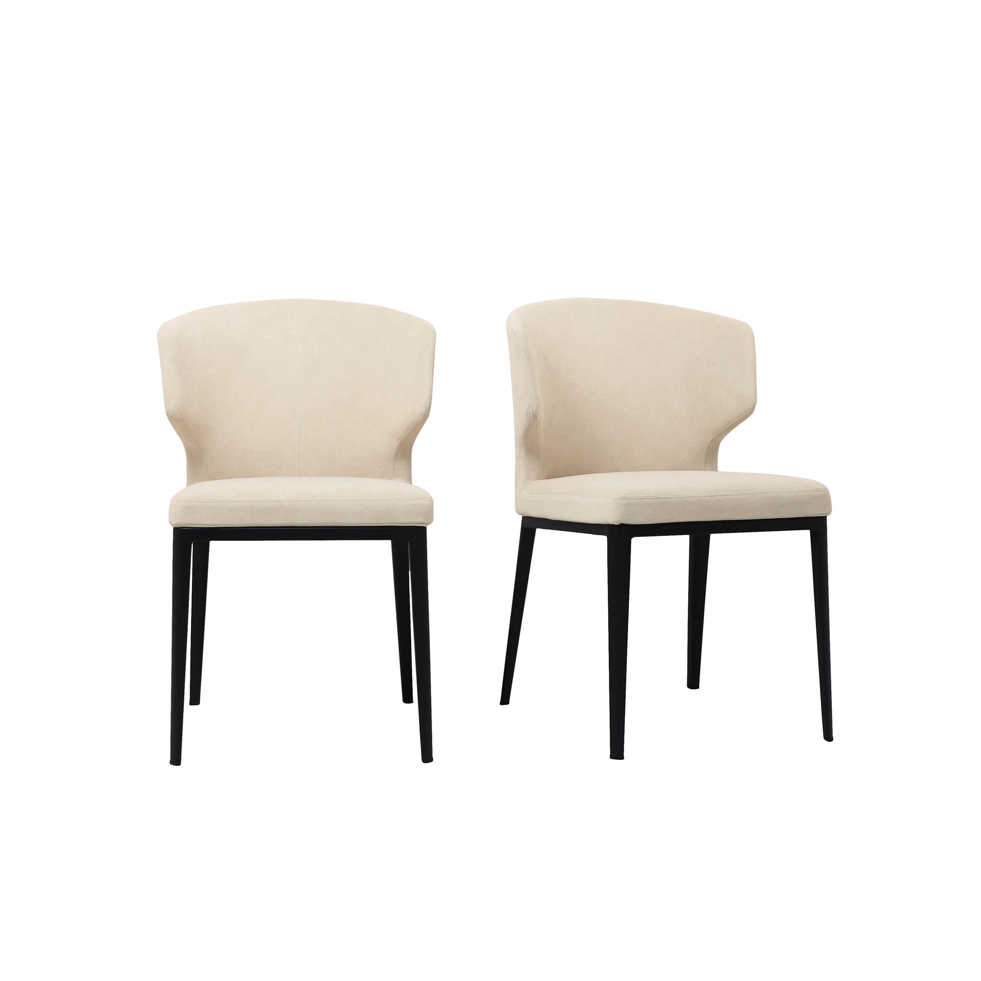 Delaney Dining Chair Warm Beige - Set of Two - Central Designs