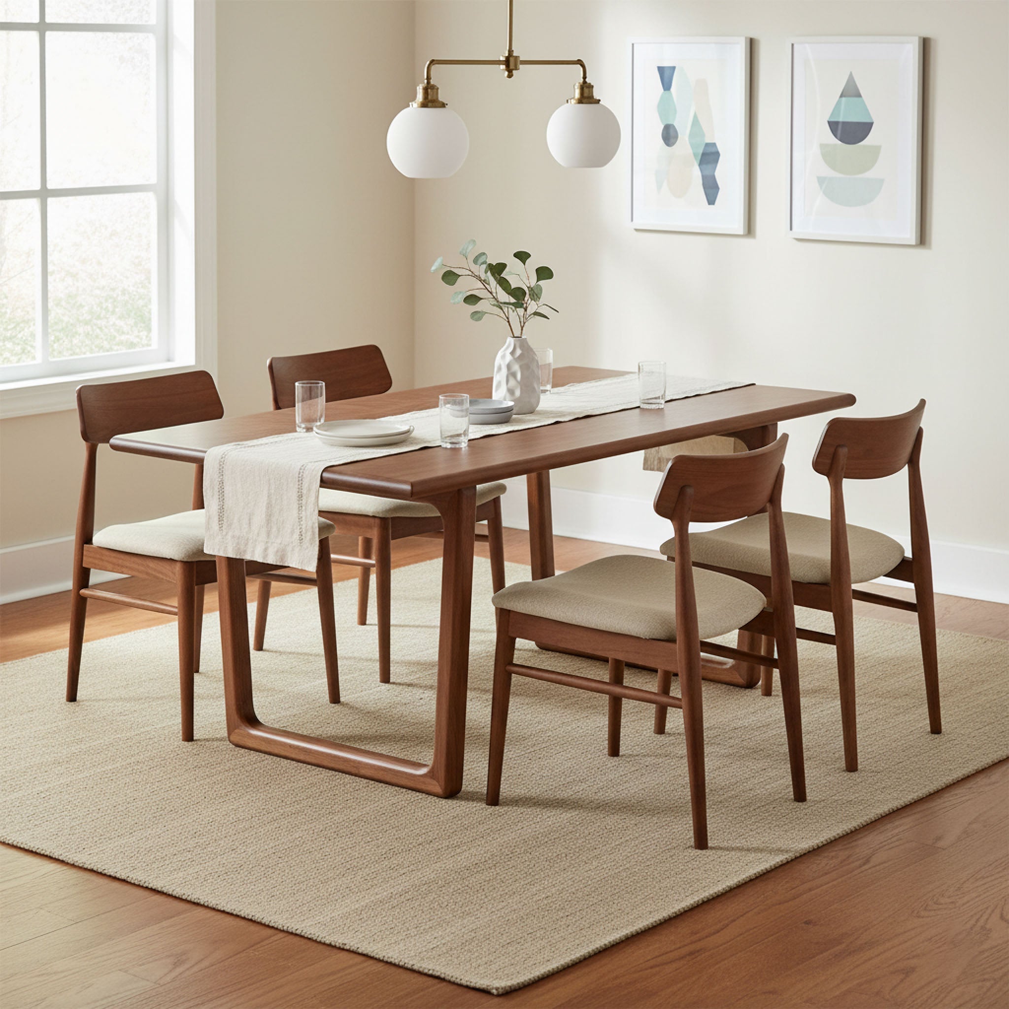 Elixir Dining Table - Honey Brown