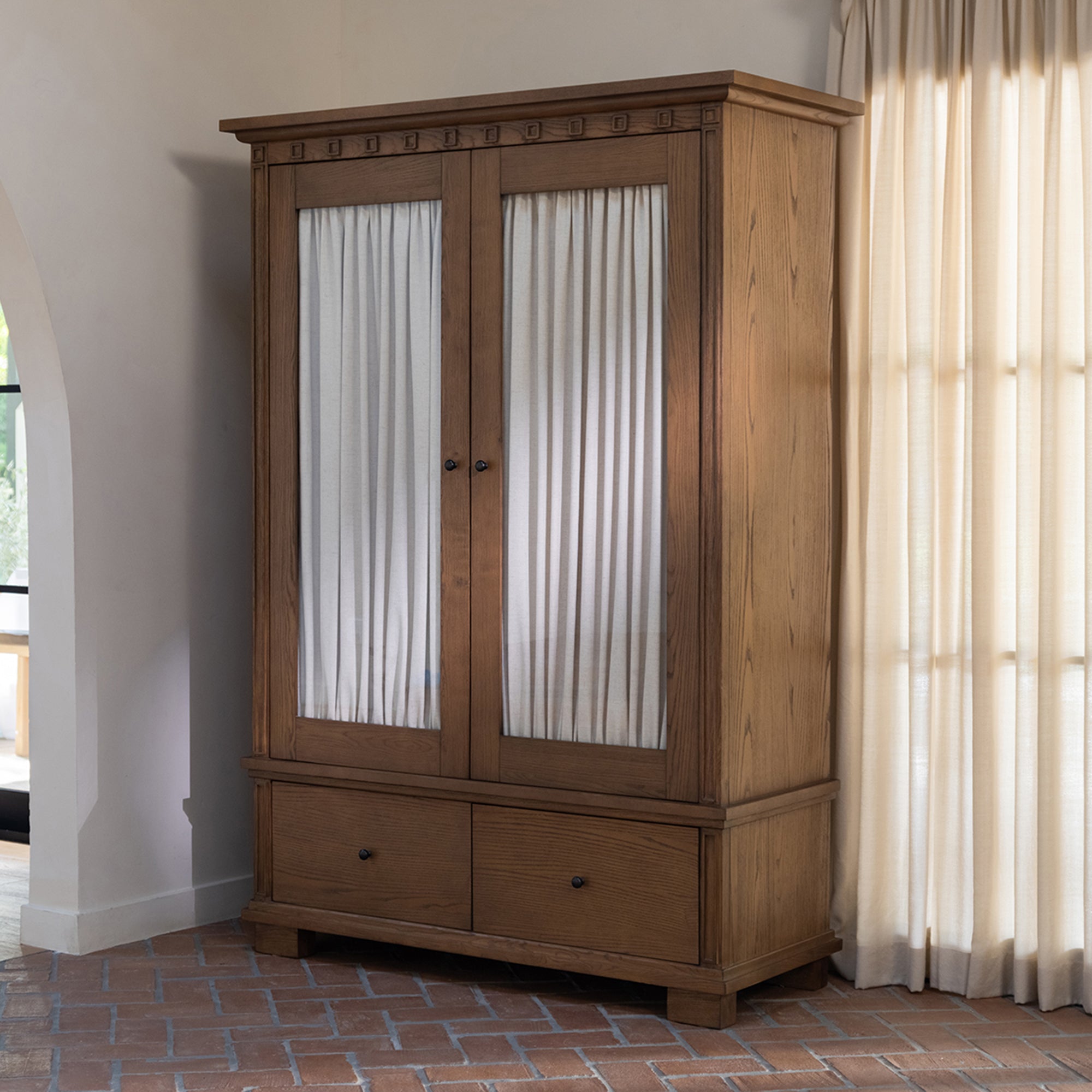 Lillian Tall Cabinet Brown - Central Designs