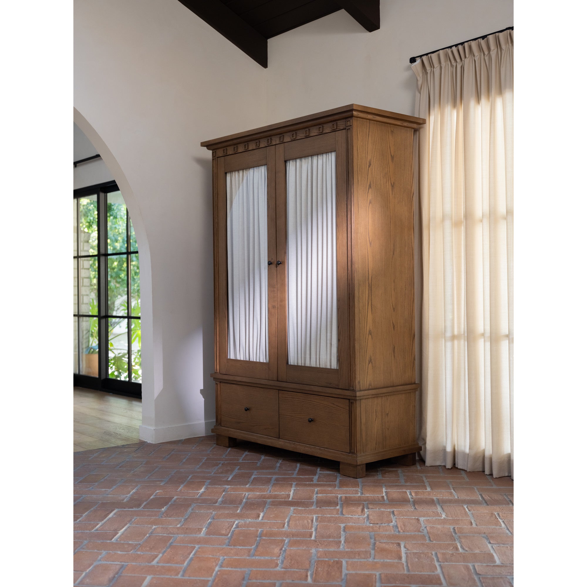 Lillian Tall Cabinet Brown - Central Designs
