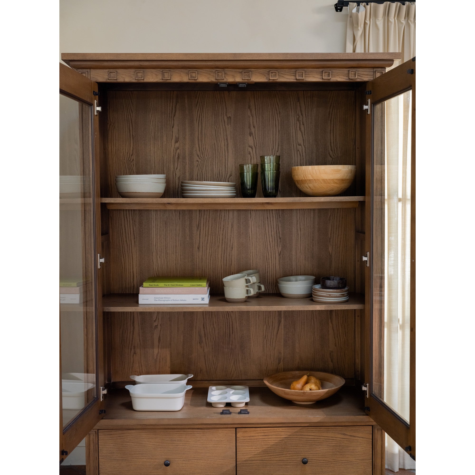 Lillian Tall Cabinet Brown - Central Designs