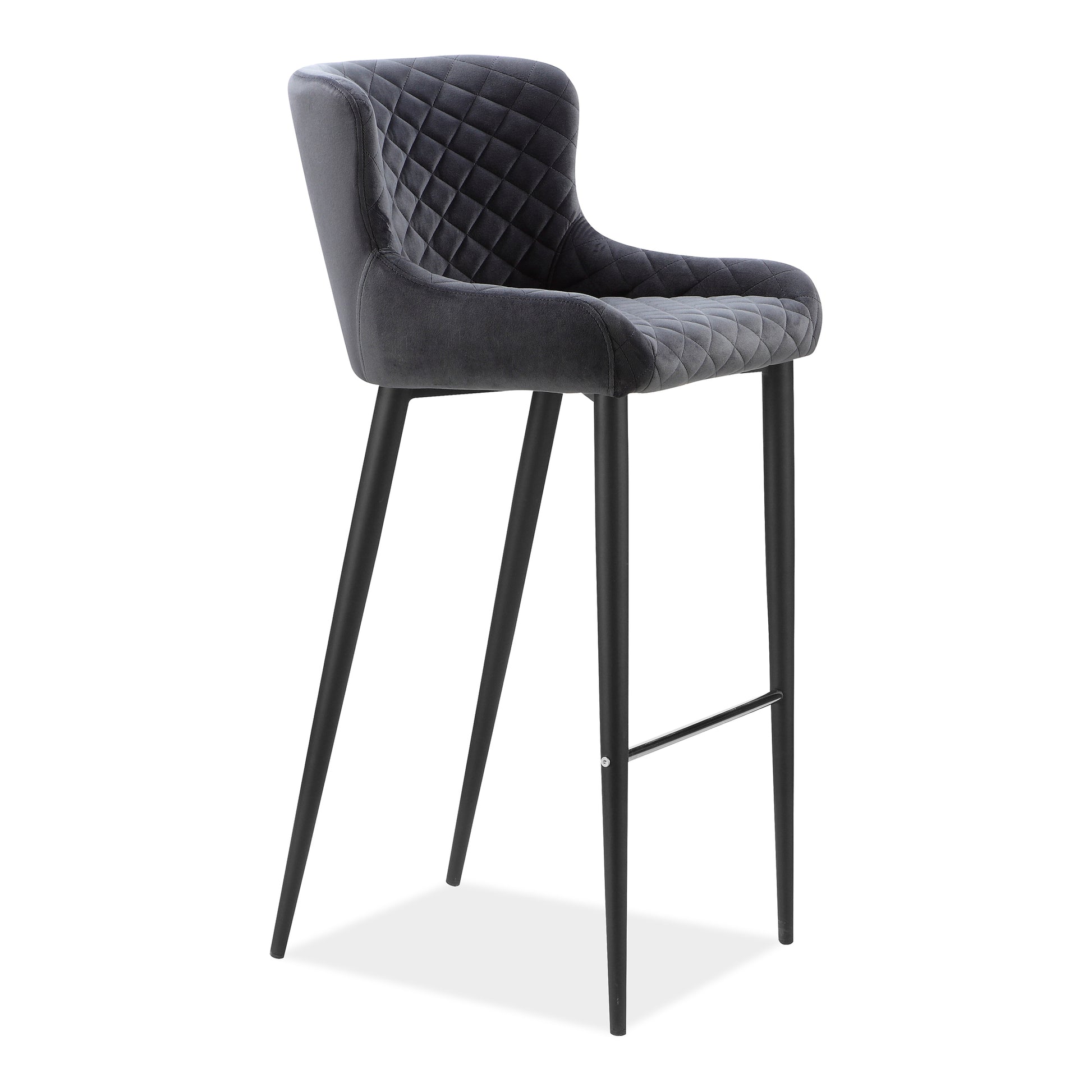 Etta Counter Stool Dark Grey - Central Designs