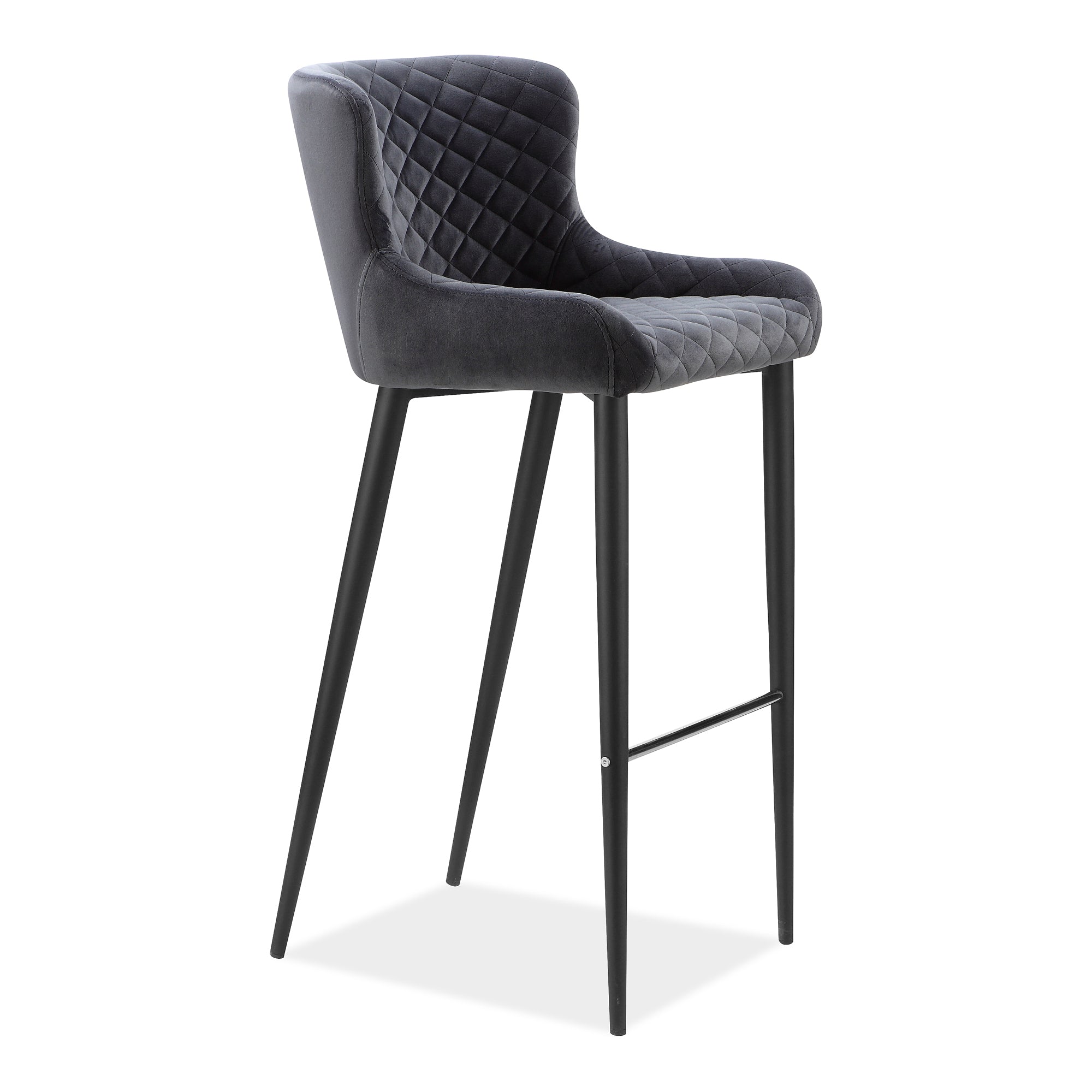 Etta Counter Stool Dark Grey - Central Designs