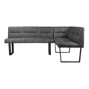 Hanlon Corner Bench Dark Grey