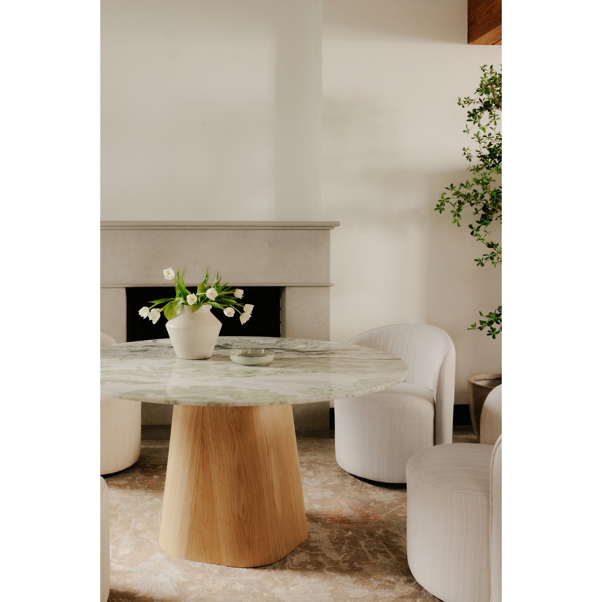 Evelyn Dining Table Onyx Marble - Central Designs