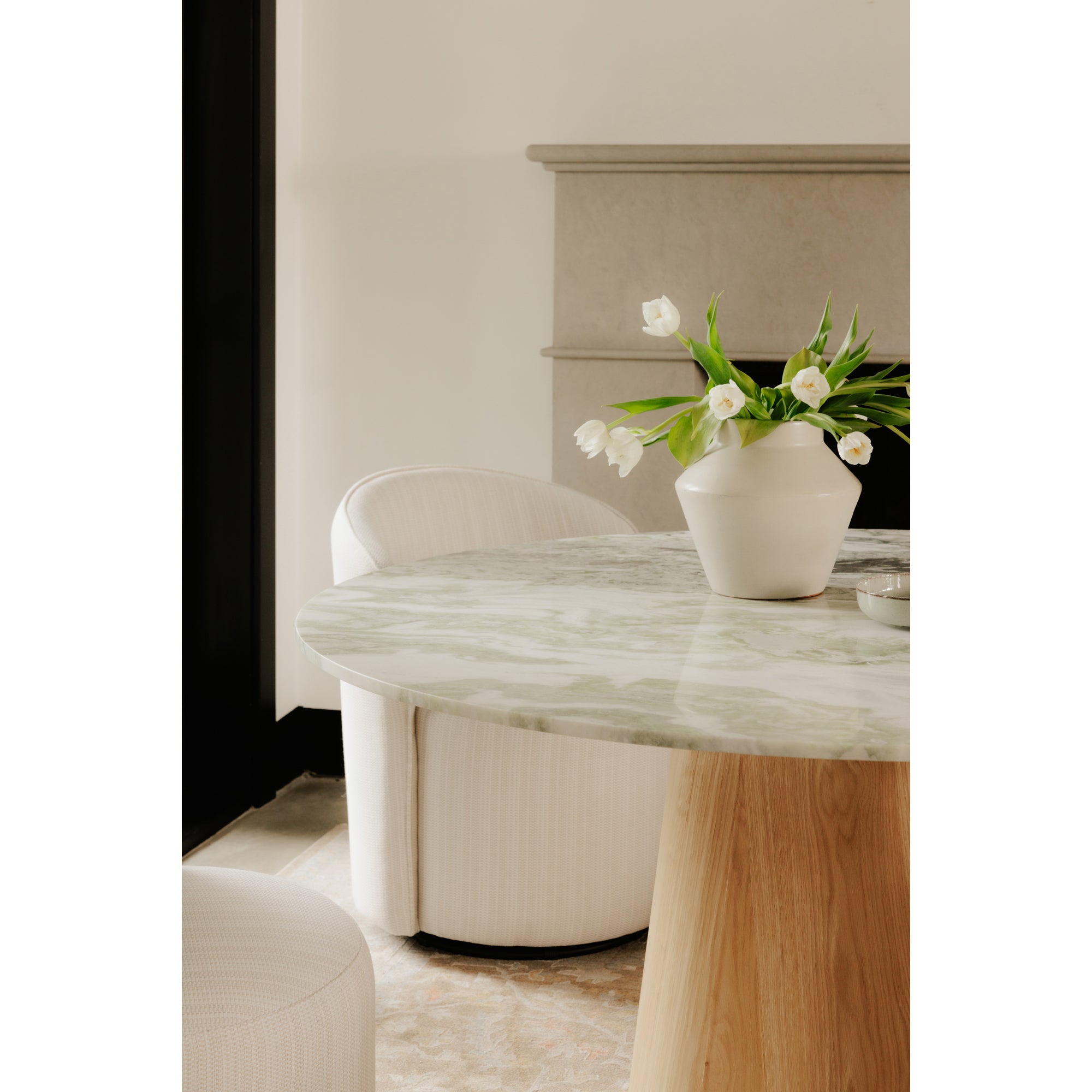Evelyn Dining Table Onyx Marble - Central Designs