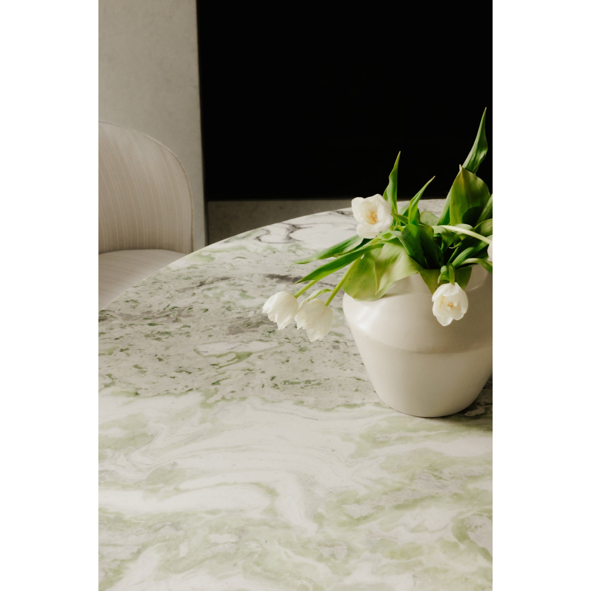 Evelyn Dining Table Onyx Marble - Central Designs