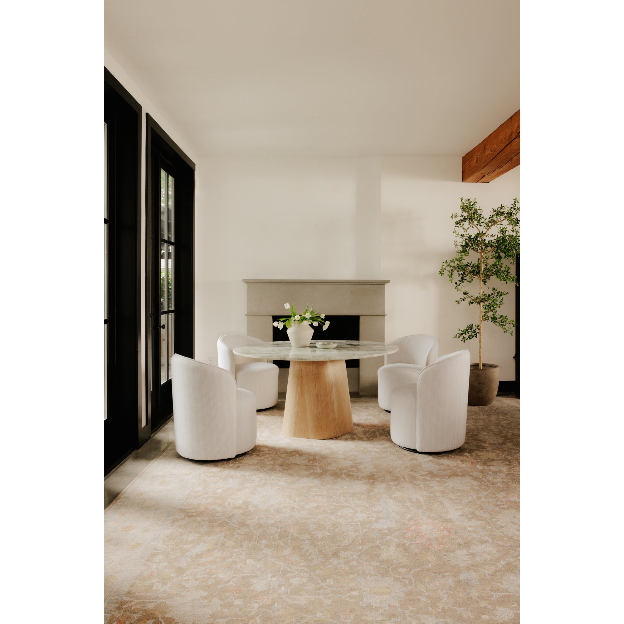 Evelyn Dining Table Onyx Marble - Central Designs