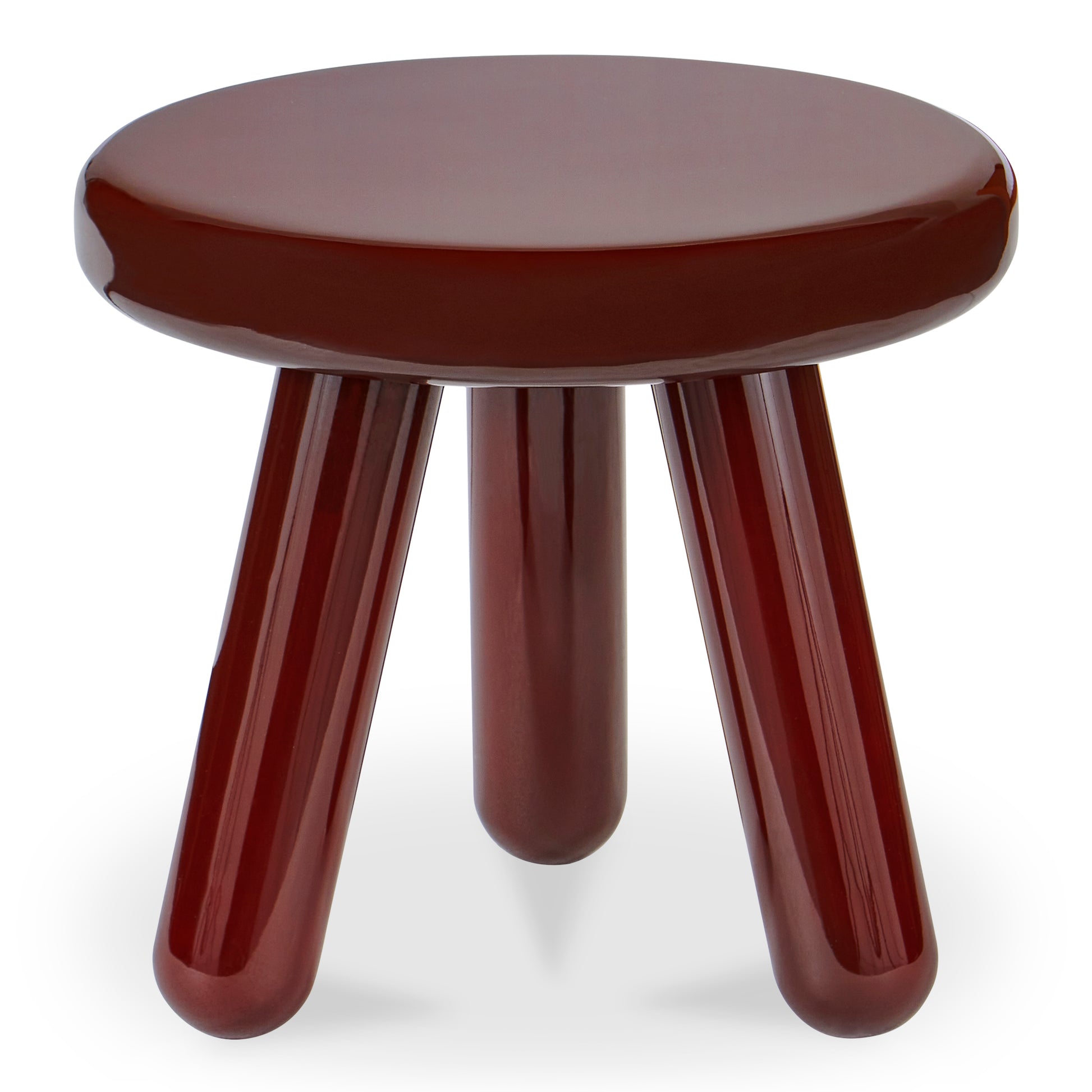 Joy Accent Table Deep Red Lacquer - Central Designs