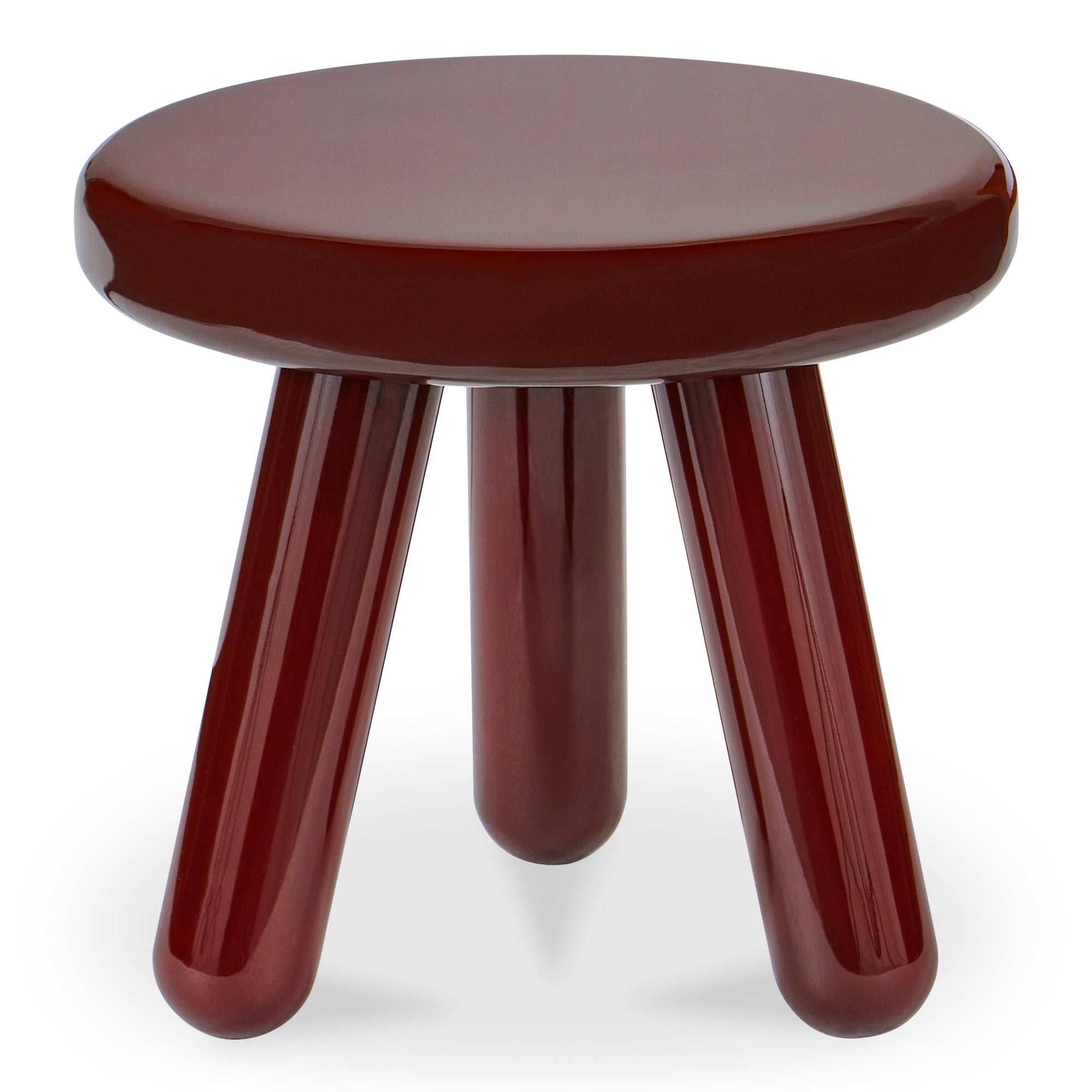 Joy Accent Table Deep Red Lacquer - Central Designs
