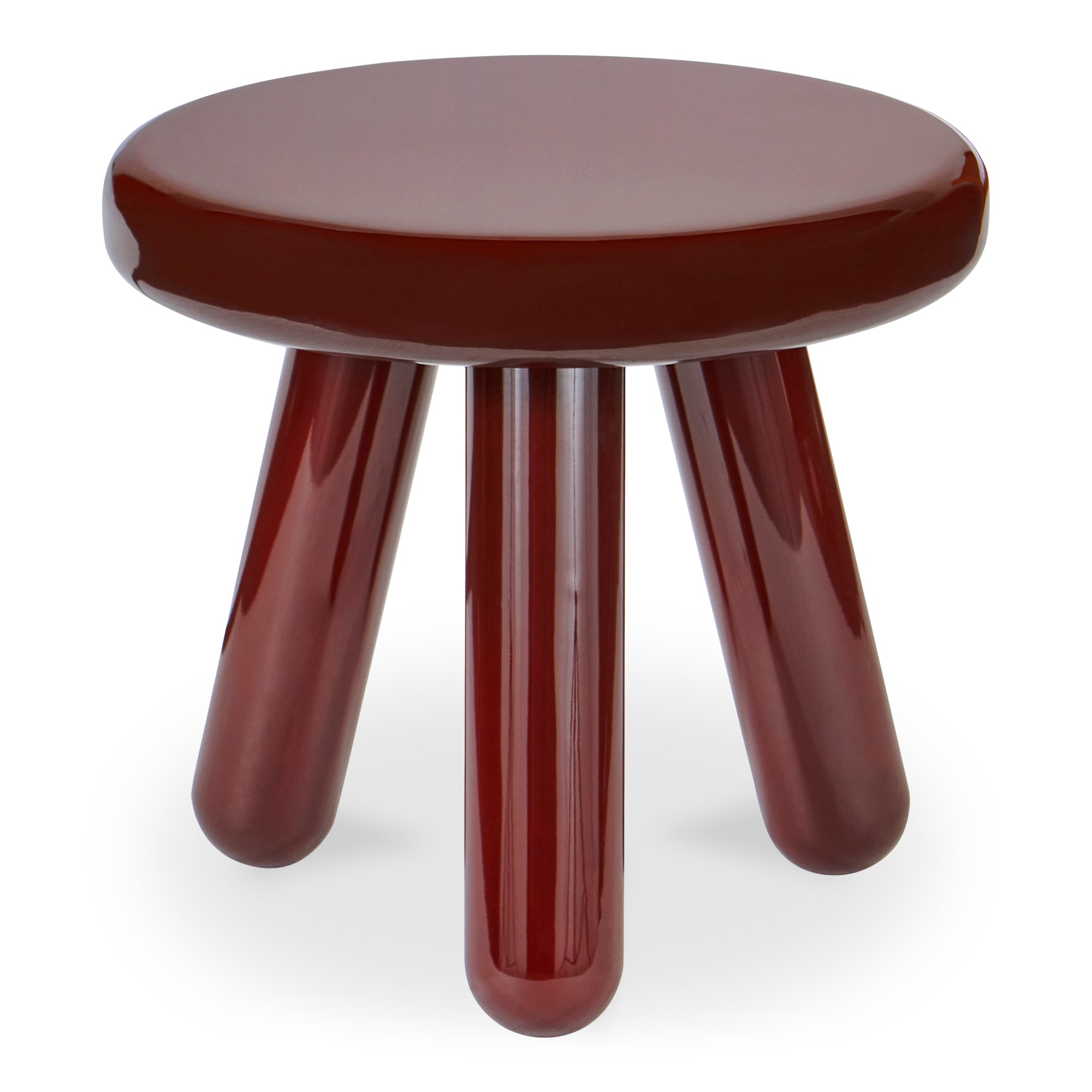 Joy Accent Table Deep Red Lacquer - Central Designs