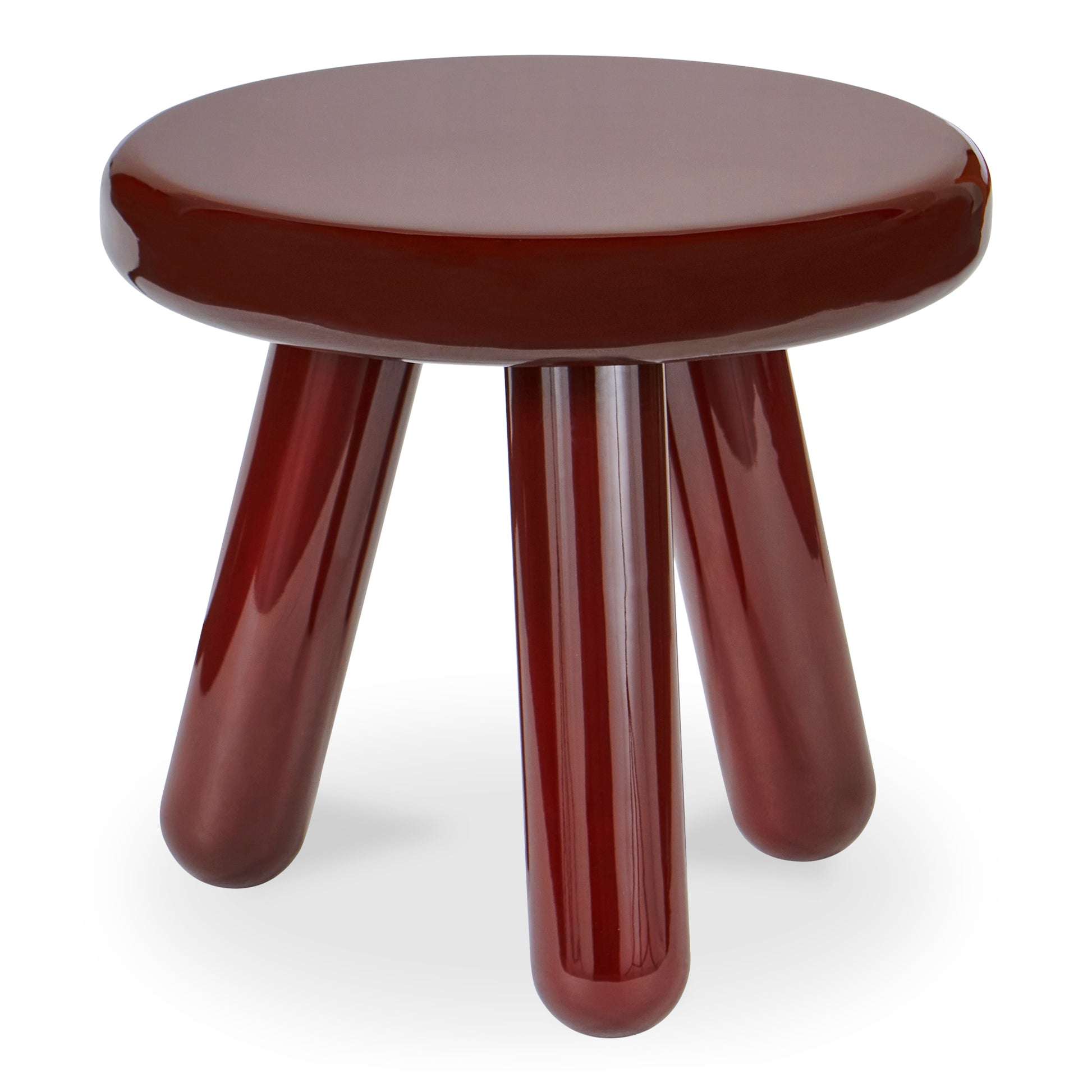 Joy Accent Table Deep Red Lacquer - Central Designs