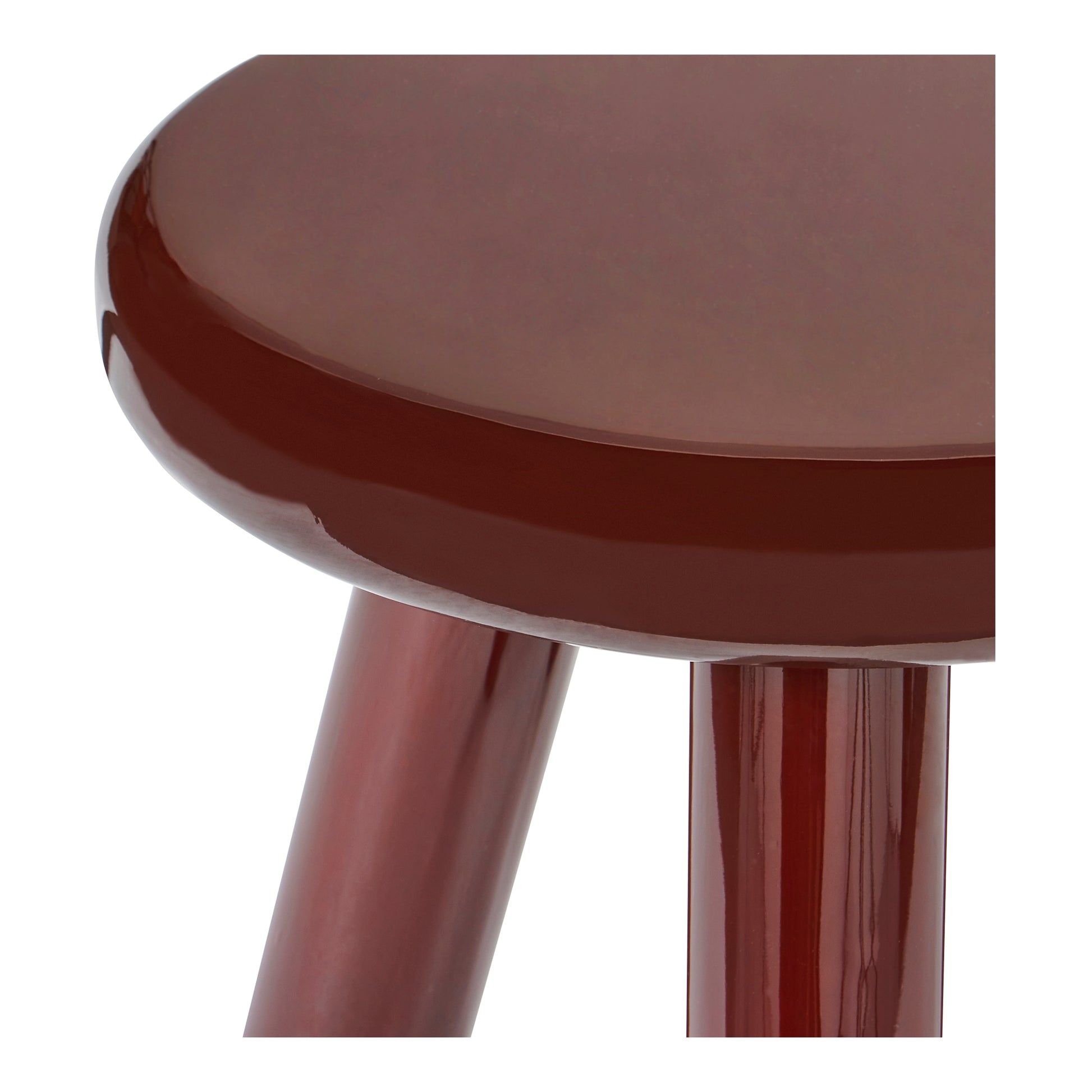 Joy Accent Table Deep Red Lacquer - Central Designs
