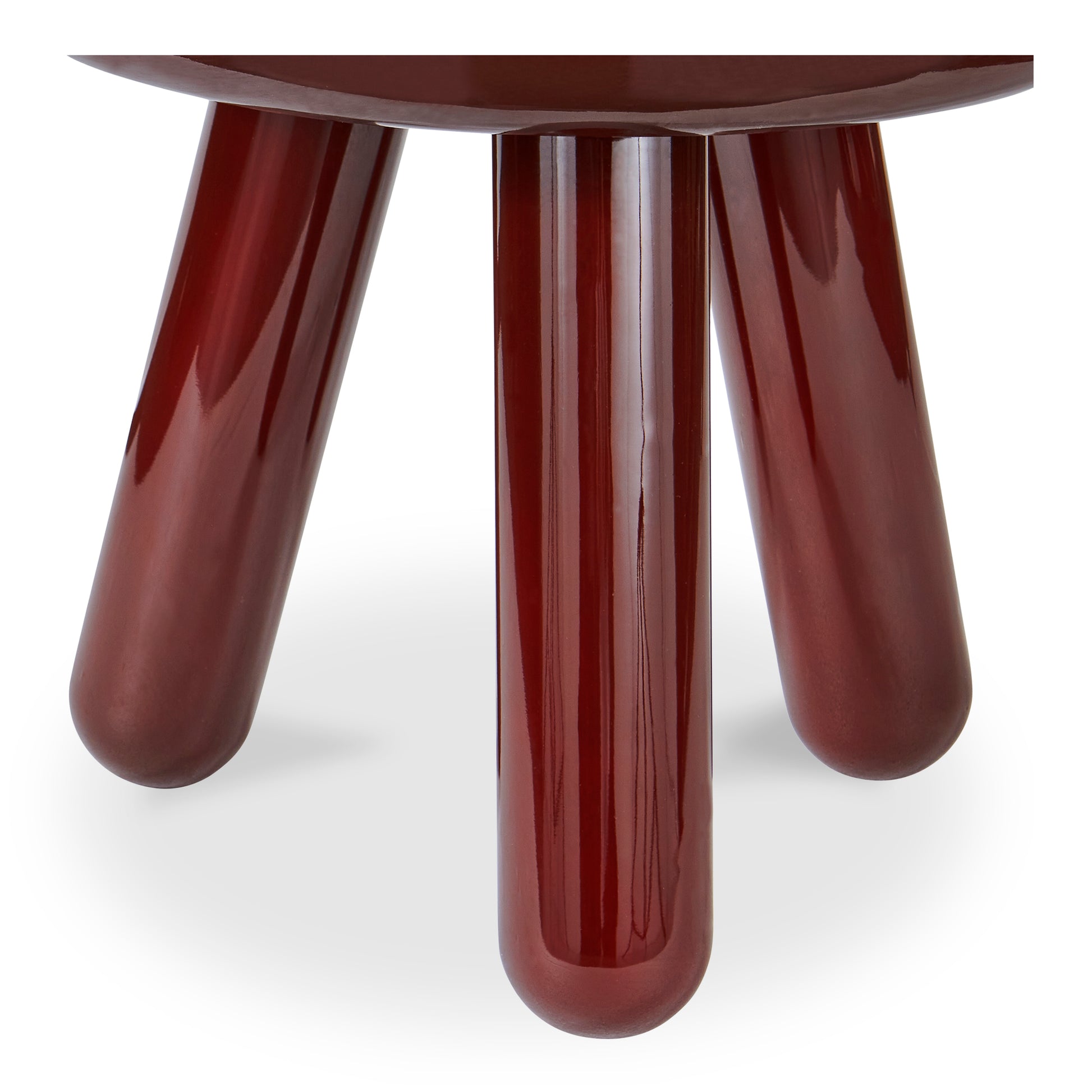 Joy Accent Table Deep Red Lacquer - Central Designs