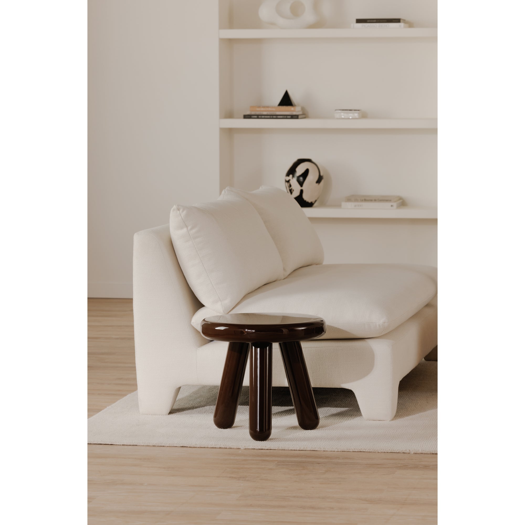 Joy Accent Table Deep Red Lacquer - Central Designs