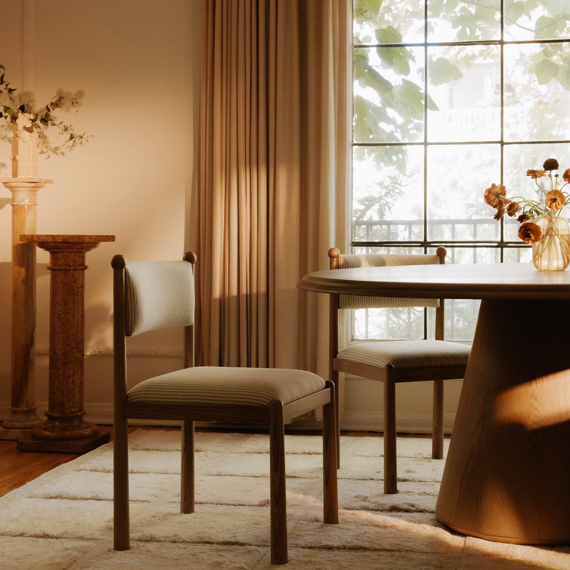 Villetta Dining Chair Stripe - Set Of Two - Central Designs