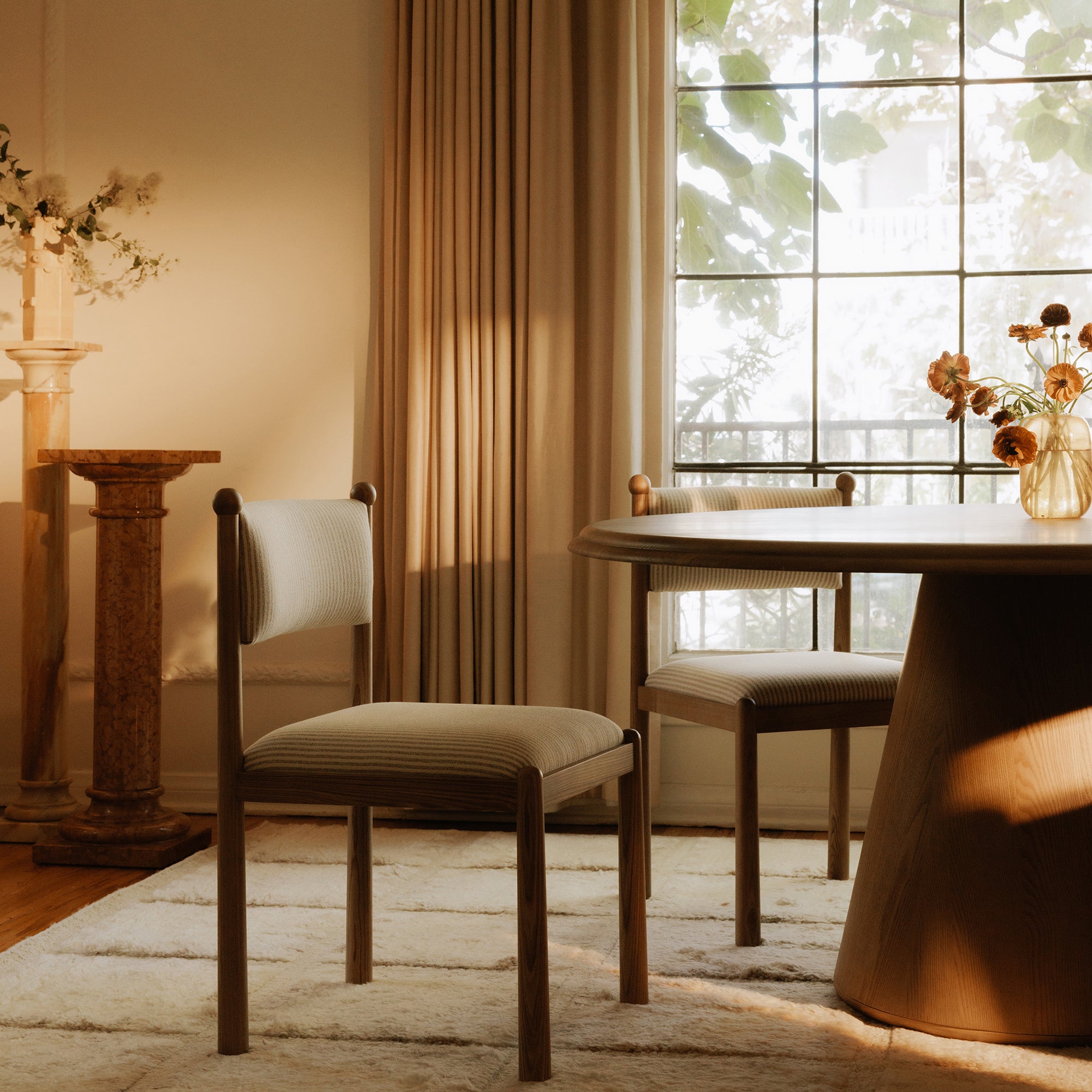 Villetta Dining Chair Stripe - Set Of Two - Central Designs