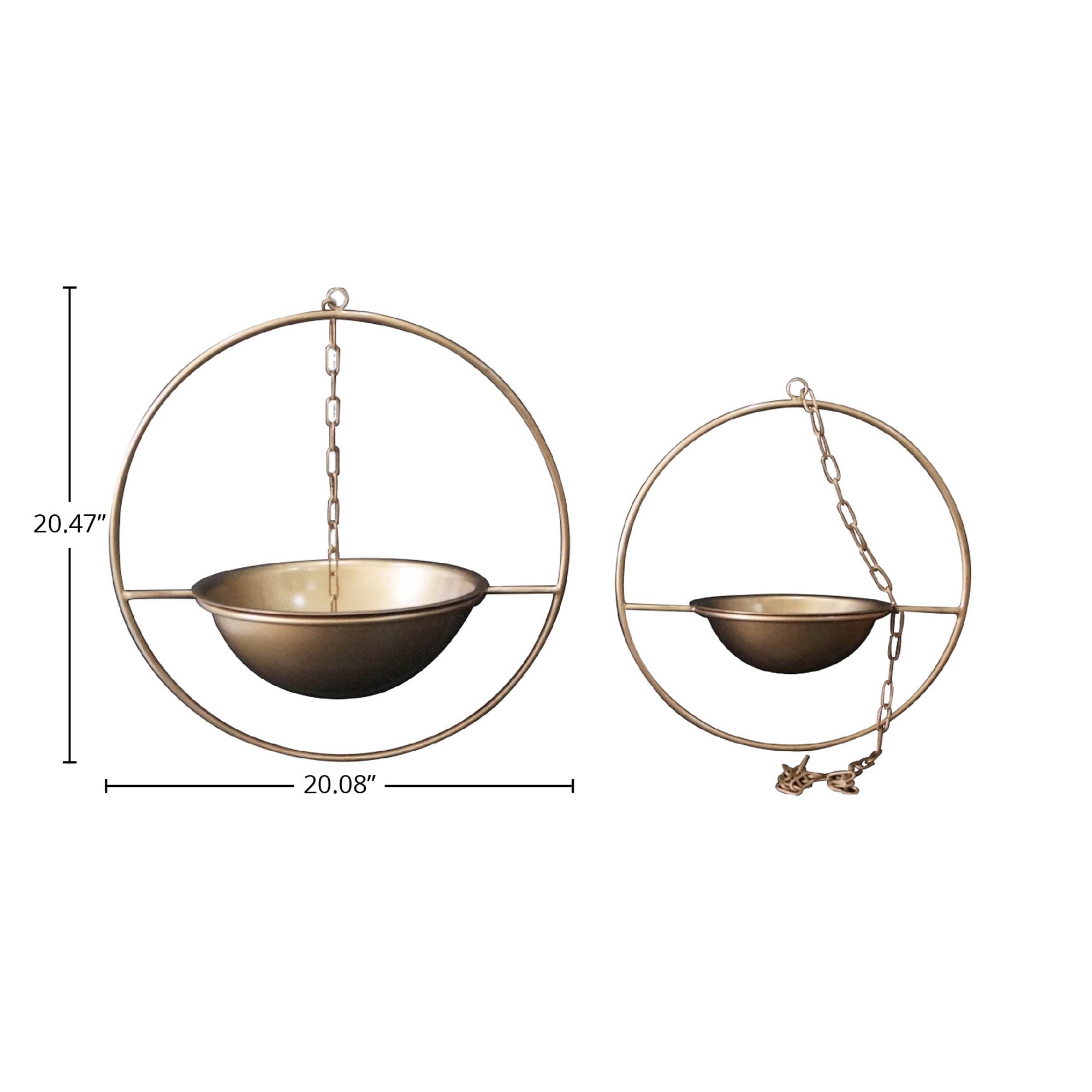 Earth Wind & Fire Hanging Pots (Set of 2) - Central Designs