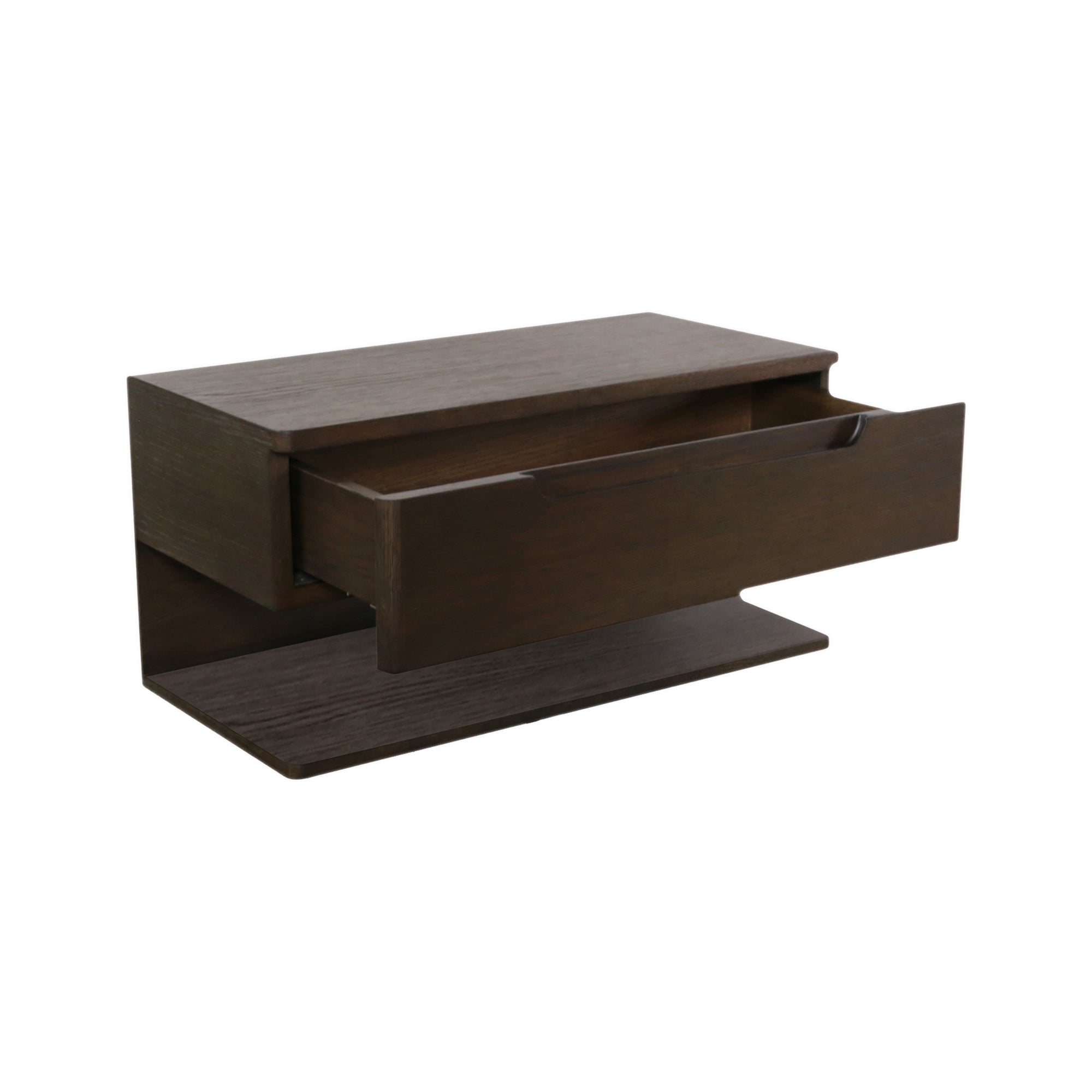 Jonah Floating Nightstand Dark Brown - Central Designs