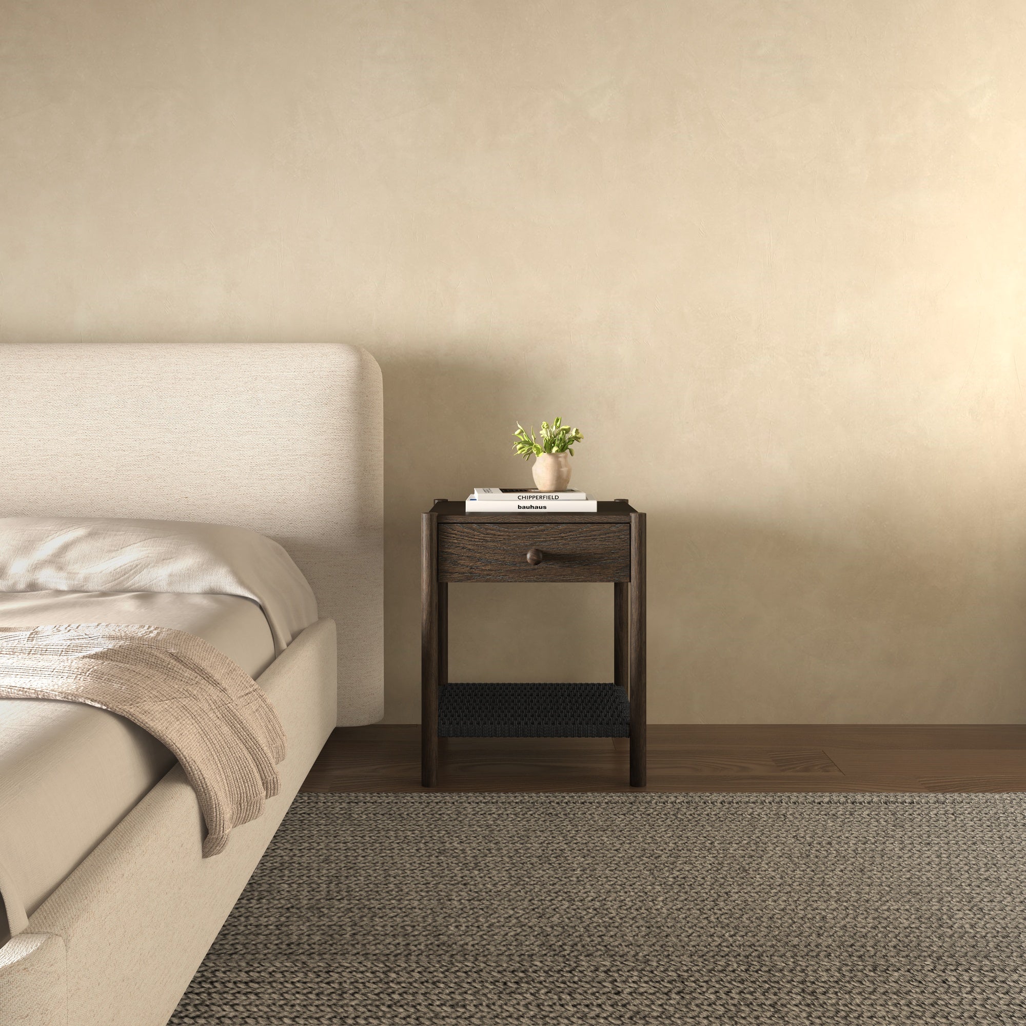 Millie Nightstand Dark Brown