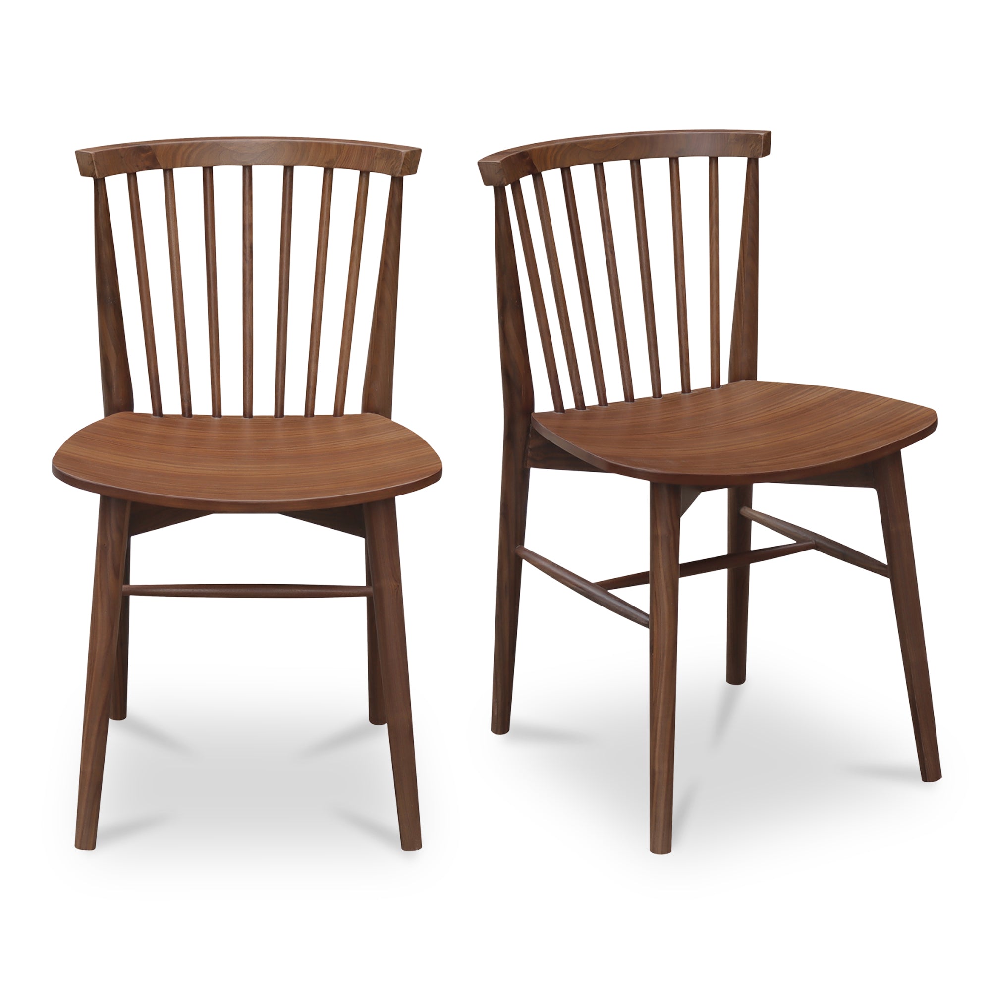 Marley Dining Chair Walnut - Set of Two - Central Designs