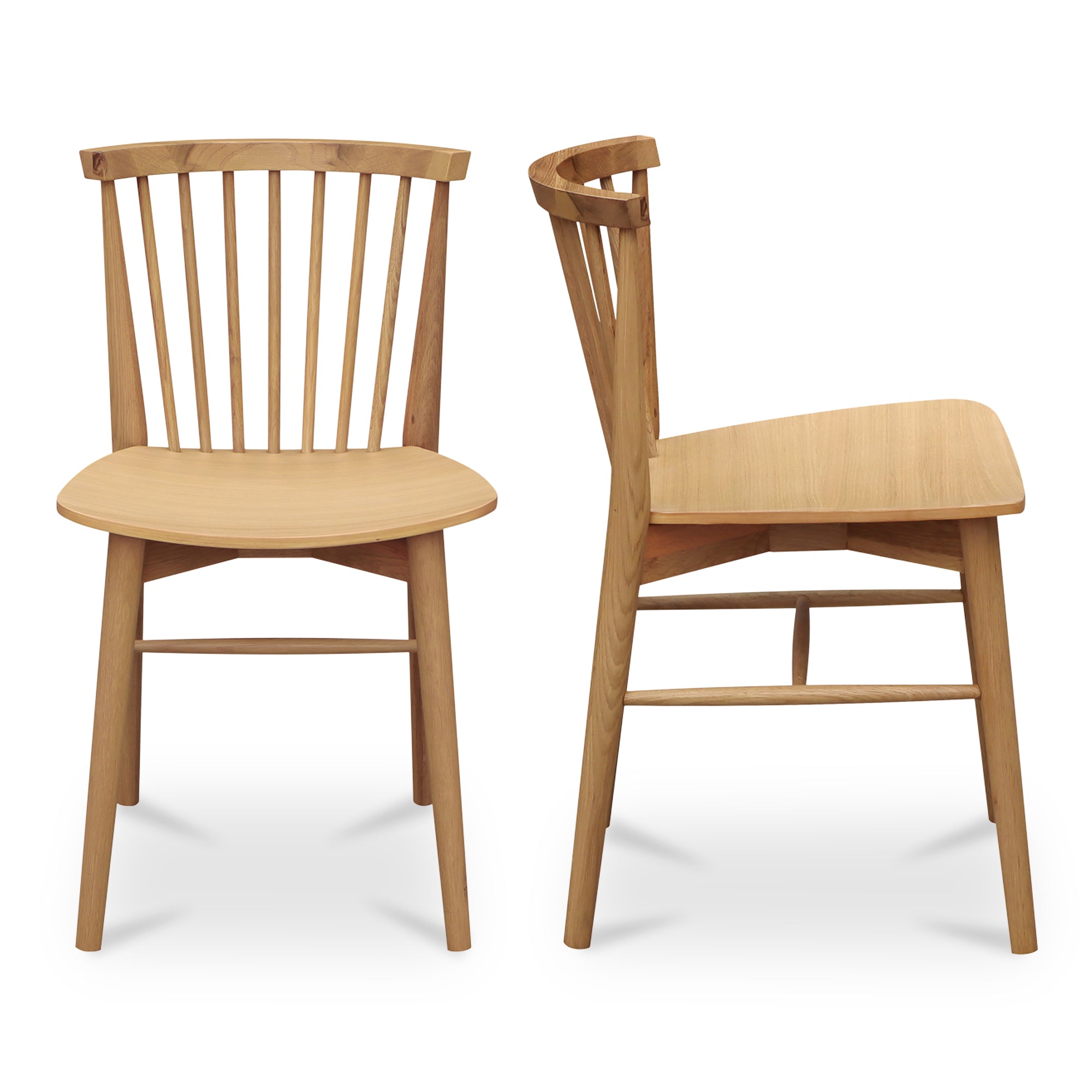 Marley Dining Chair Oak-Set of Two