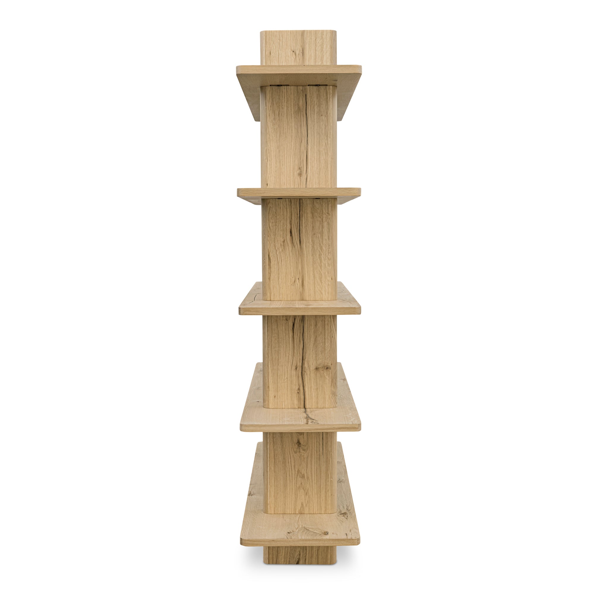 Casey Large Bookcase Rustic Oak - Central Designs