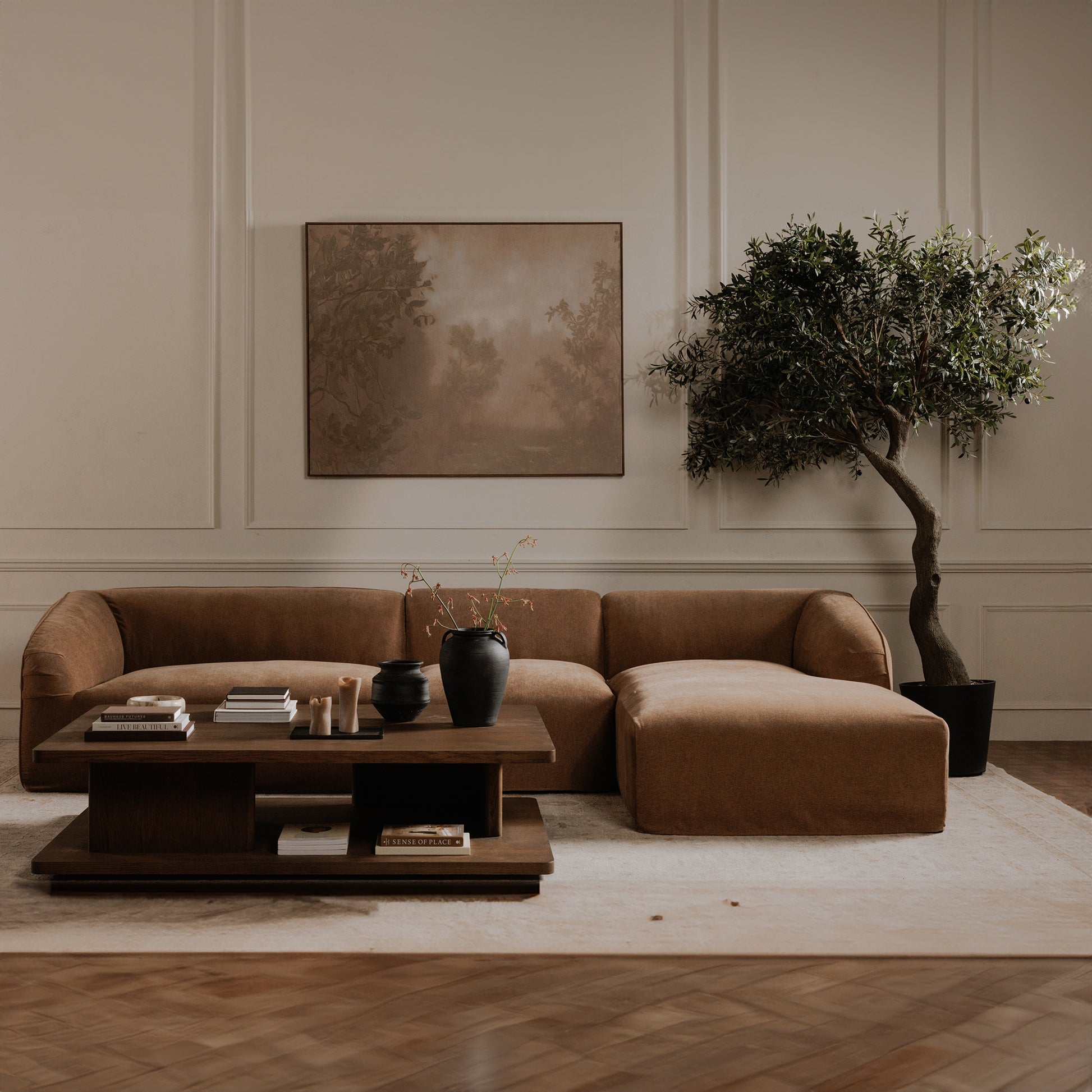 Casey Large Coffee Table Dark Brown - Central Designs