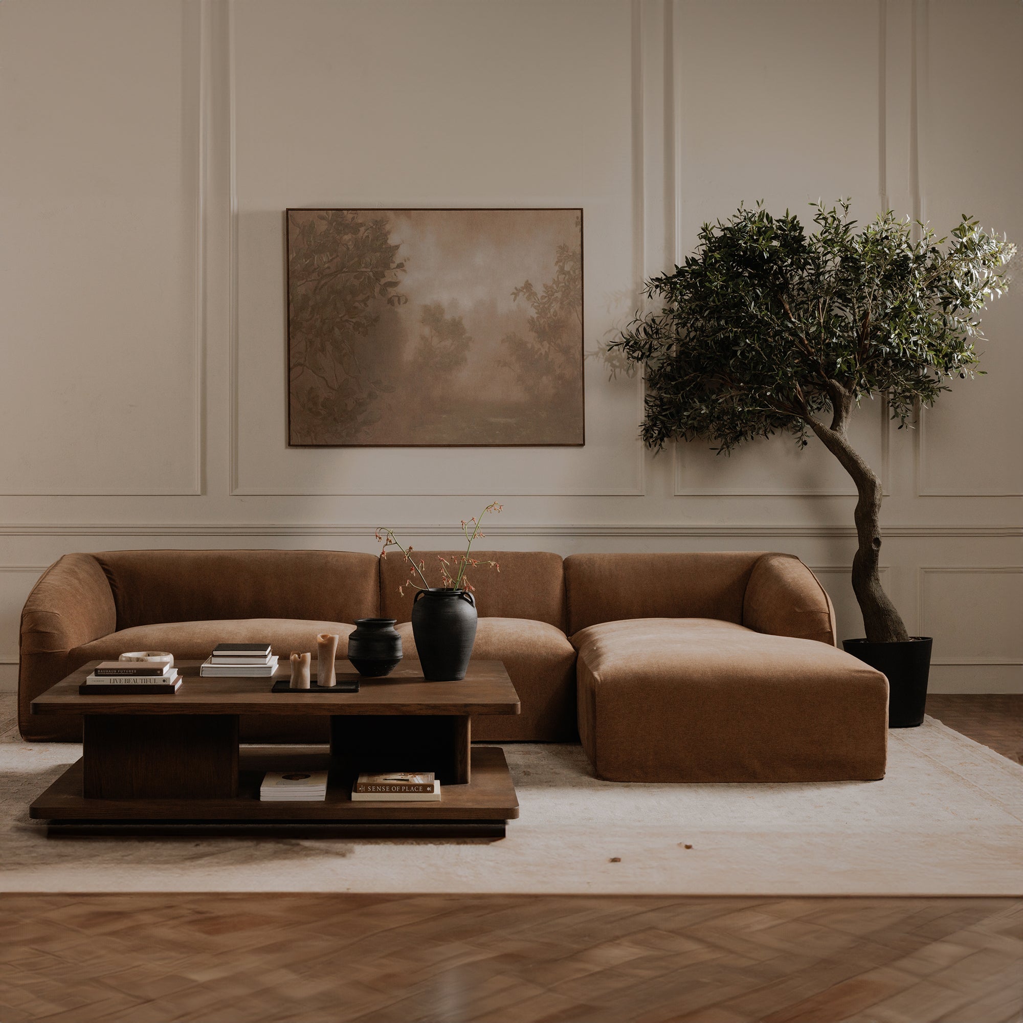 Casey Large Coffee Table Dark Brown - Central Designs