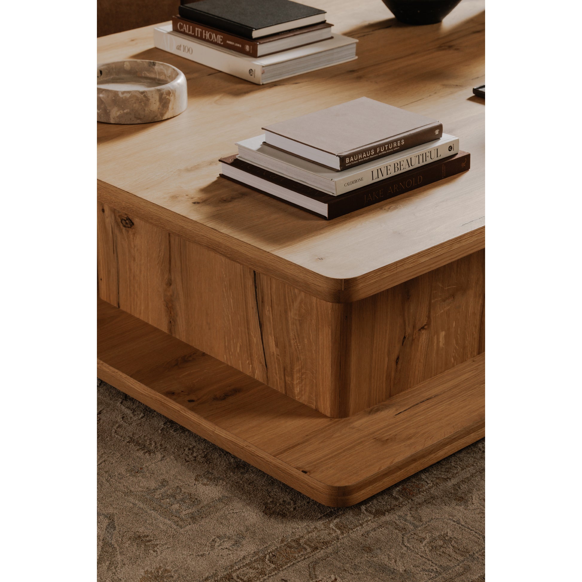 Casey Large Coffee Table Rustic Oak - Central Designs
