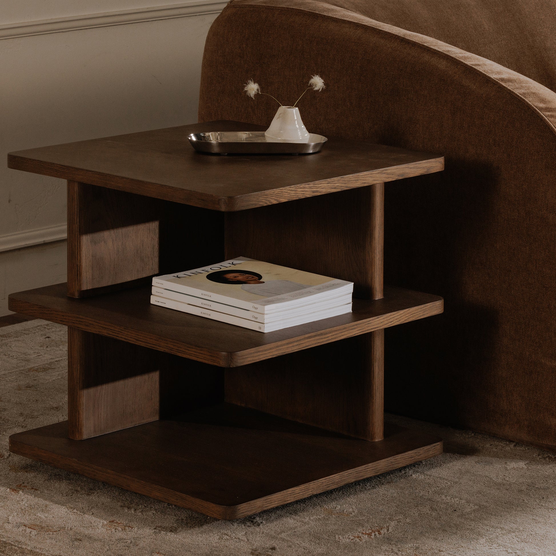 Casey Side Table Dark Brown - Central Designs