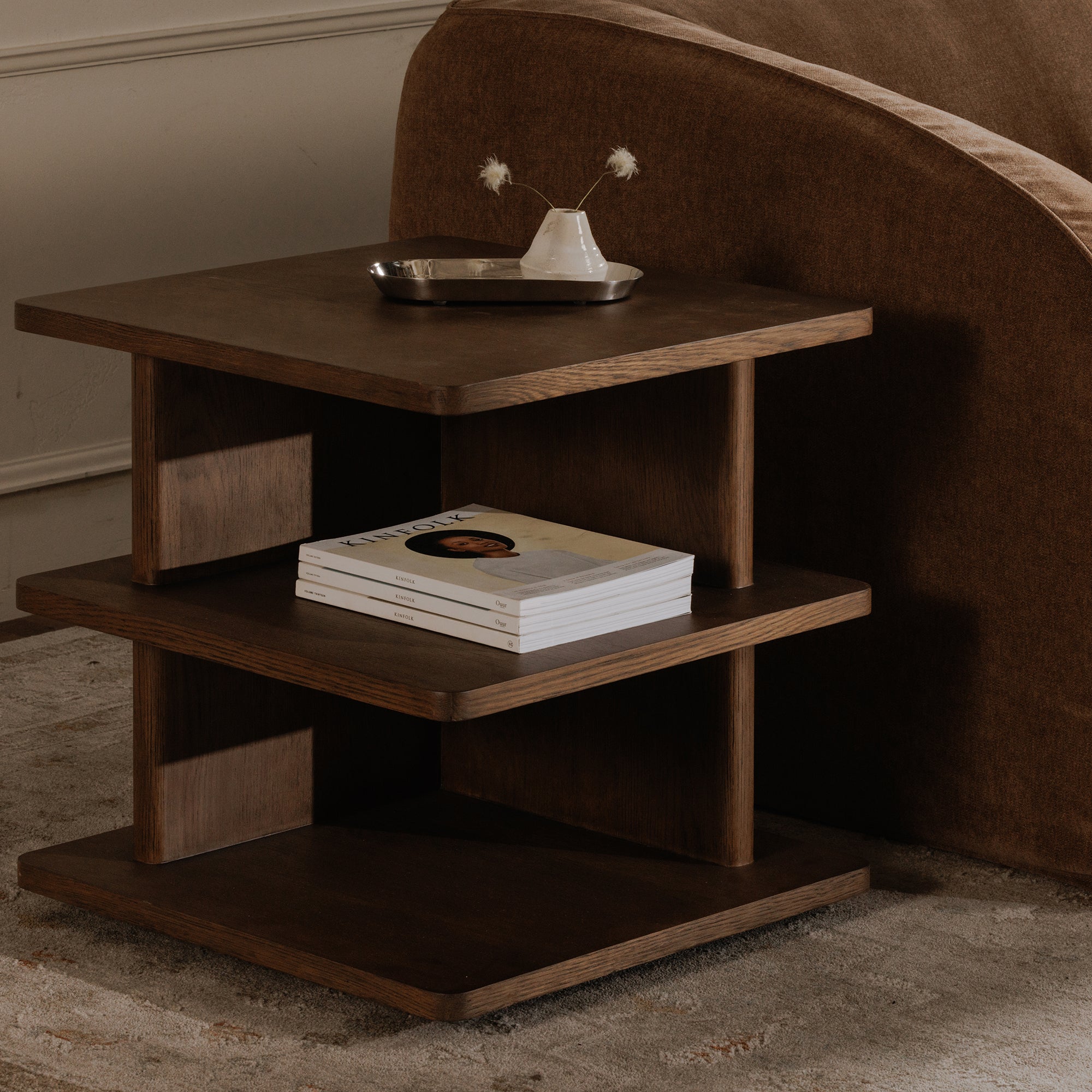 Casey Side Table Dark Brown - Central Designs