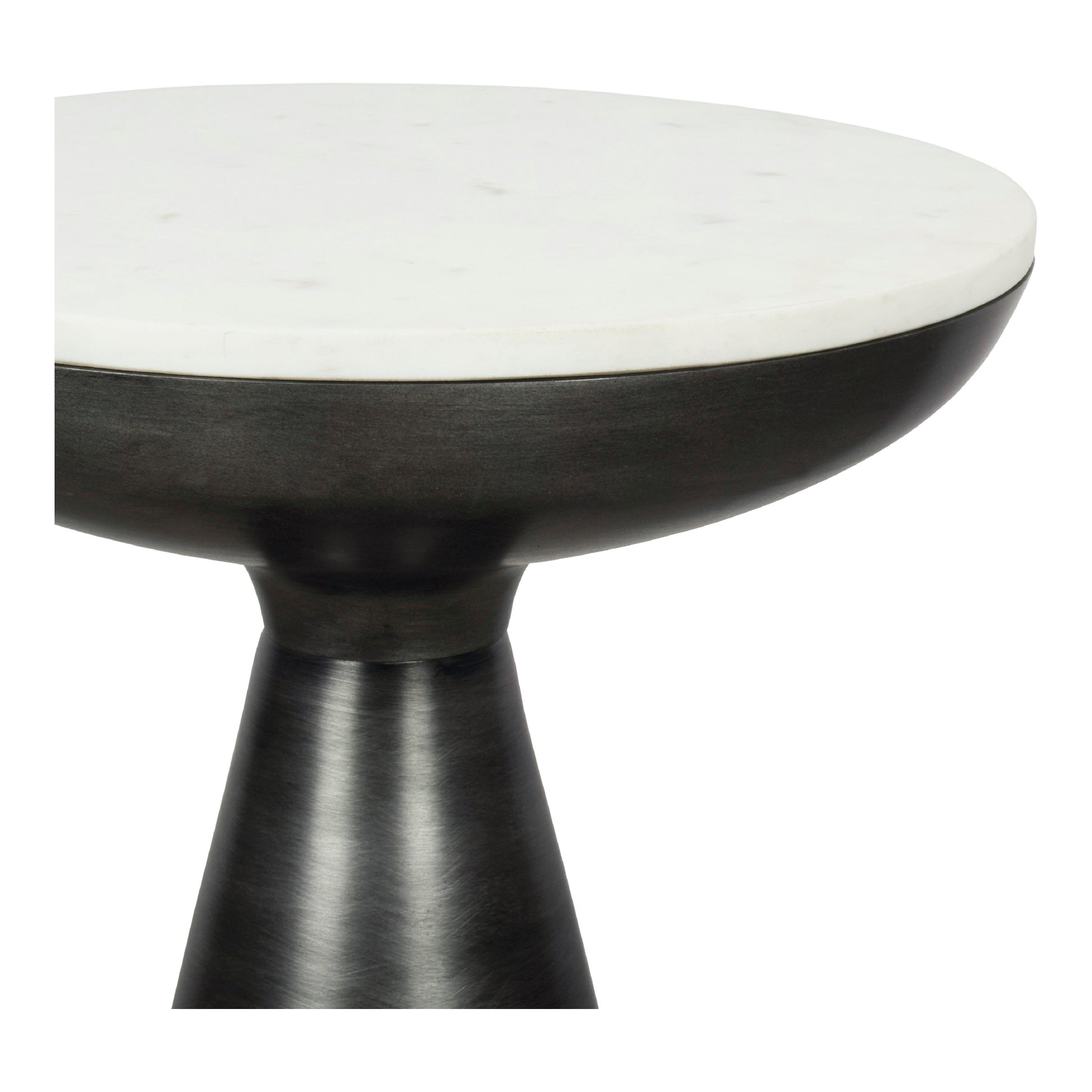 Font Side Table White Marble - Central Designs