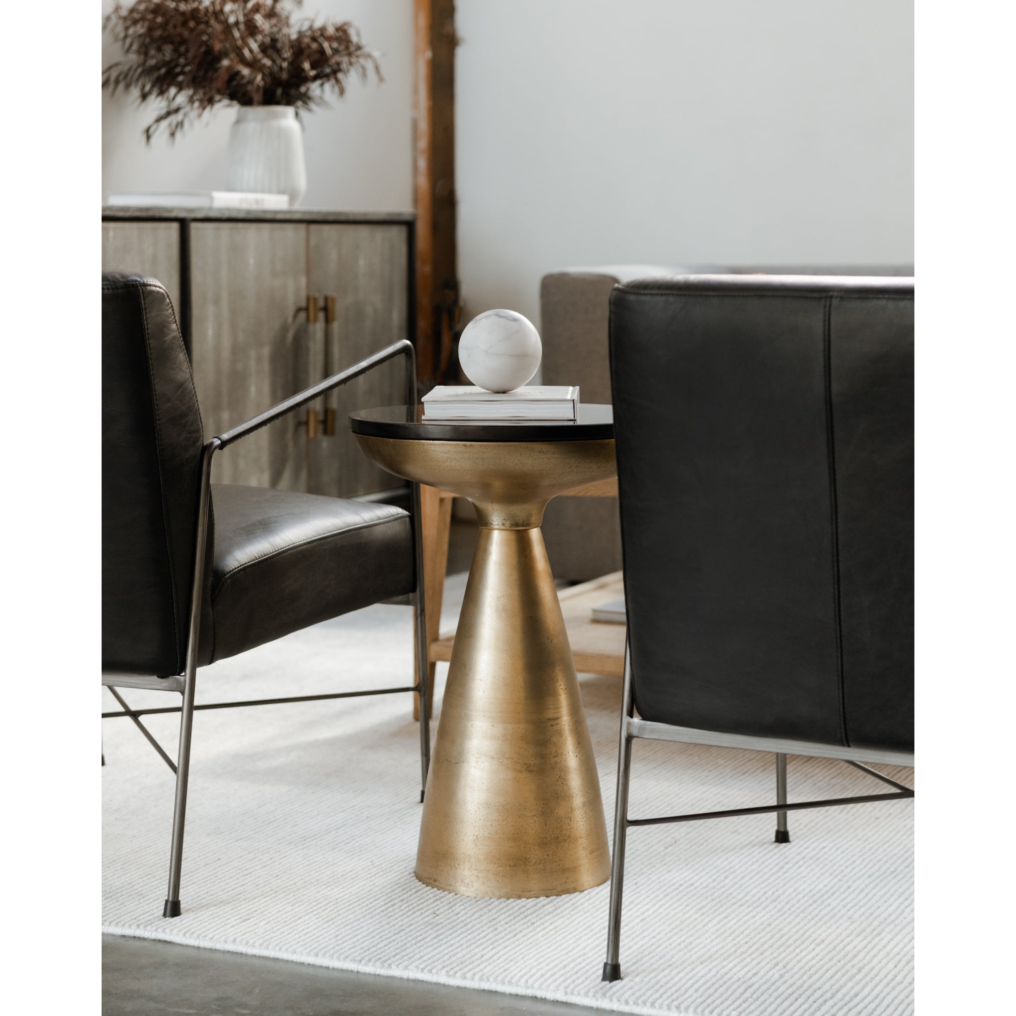 Font Side Table Brass - Central Designs