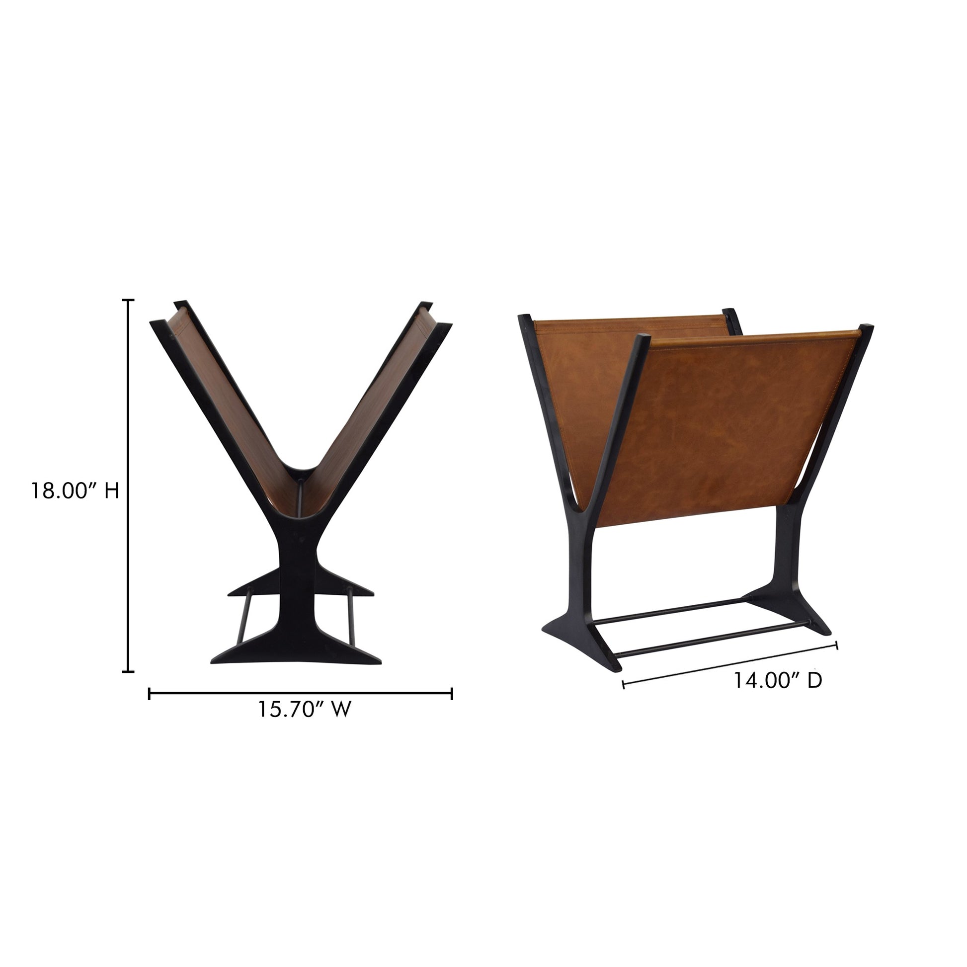 Ziff Magazine Holder Light Brown - Central Designs