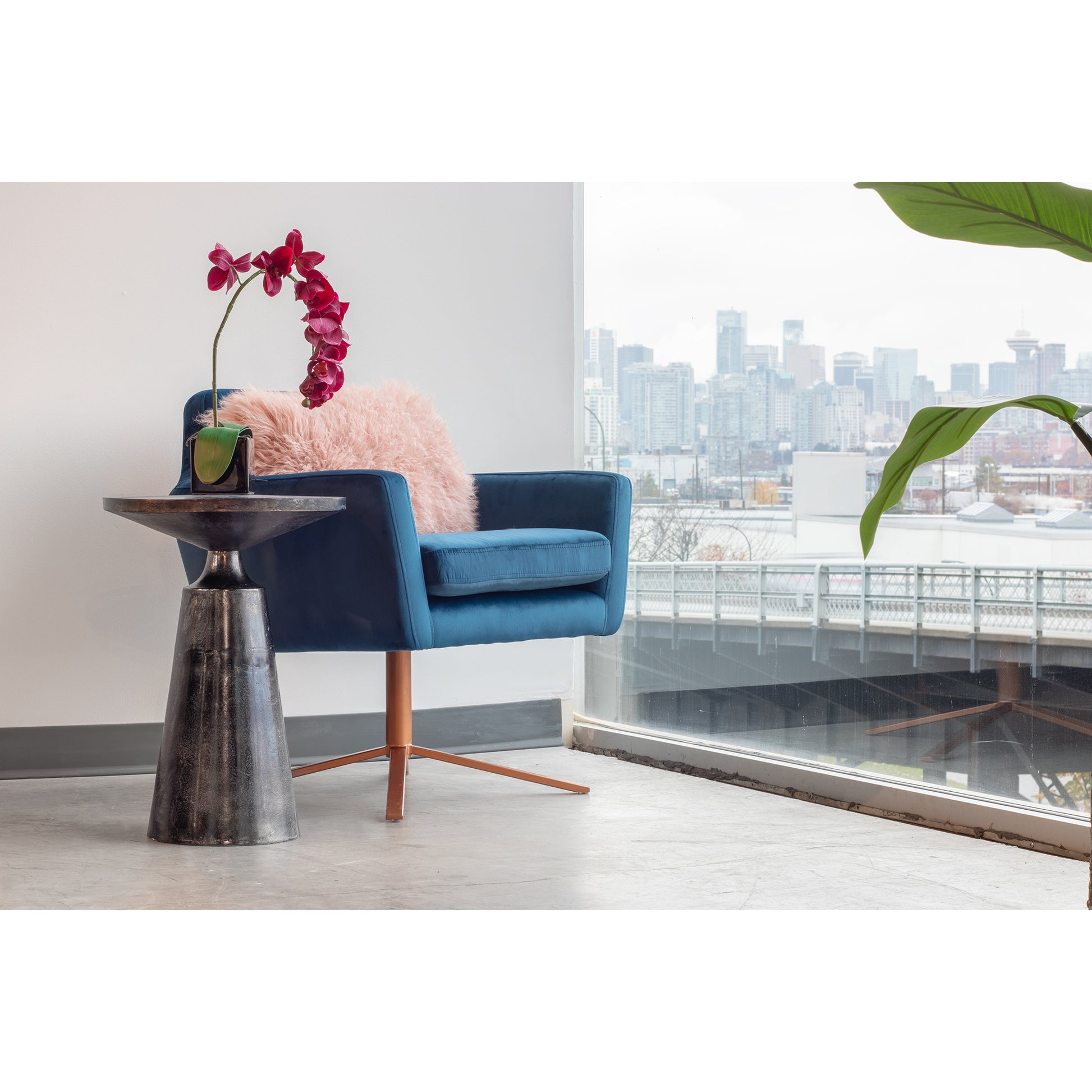 Sonja Accent Table Charcoal Grey - Central Designs