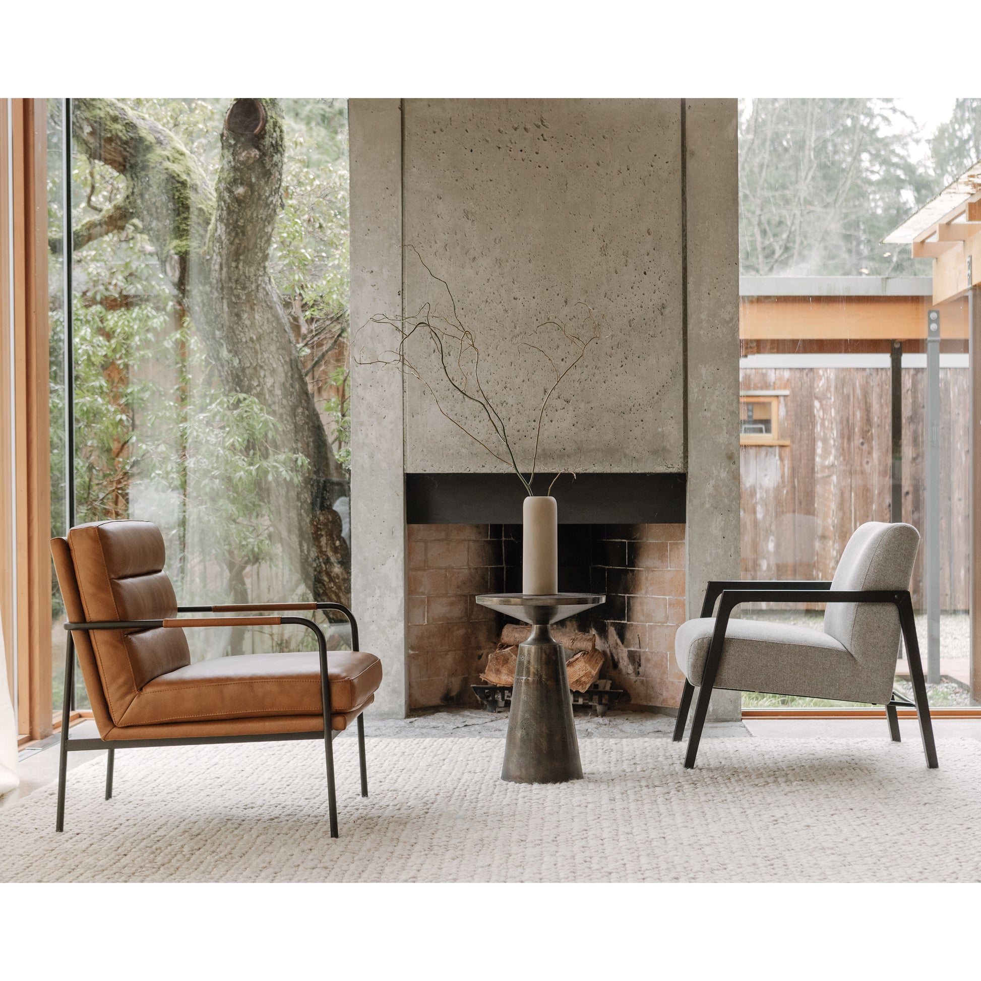 Sonja Accent Table Charcoal Grey - Central Designs