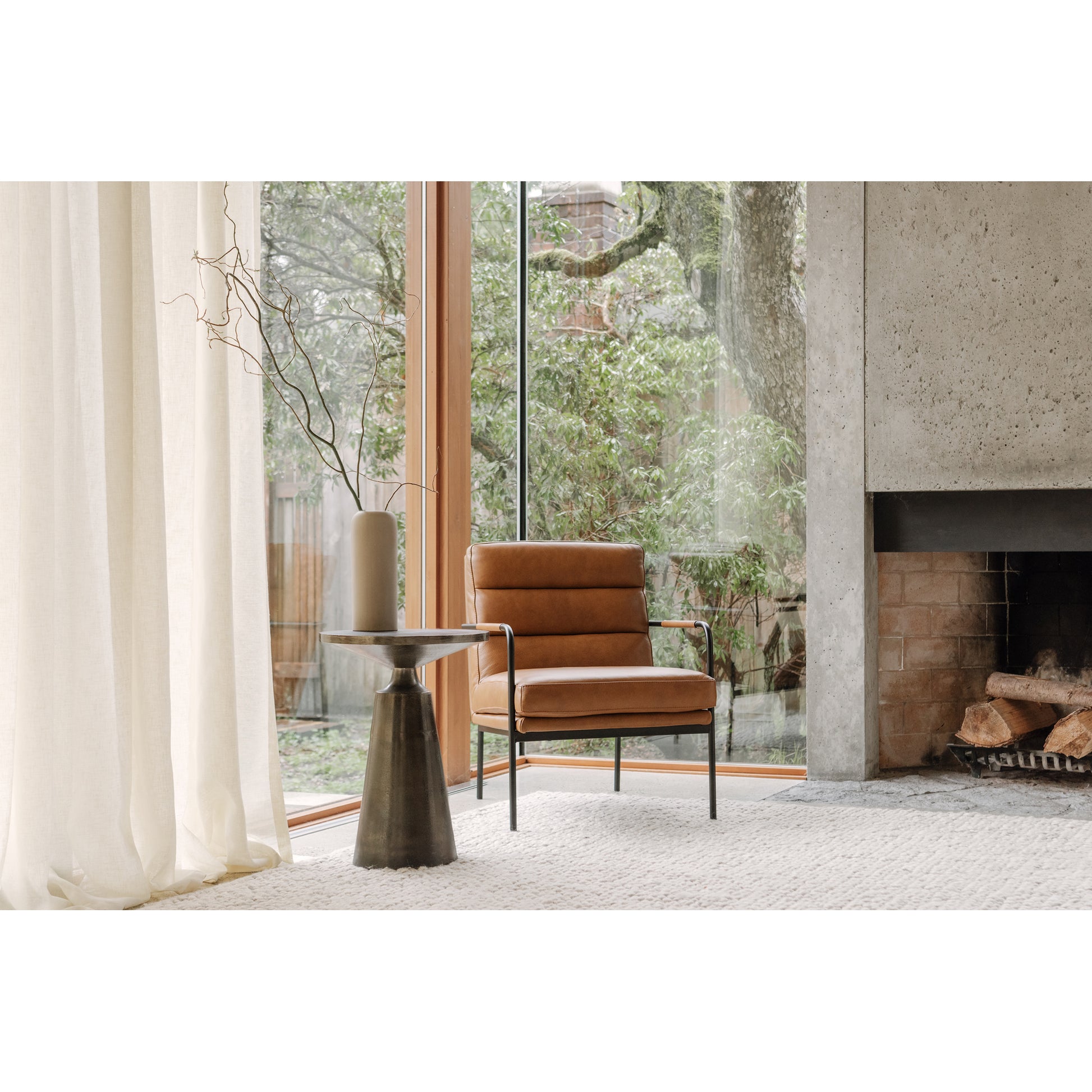 Sonja Accent Table Charcoal Grey - Central Designs