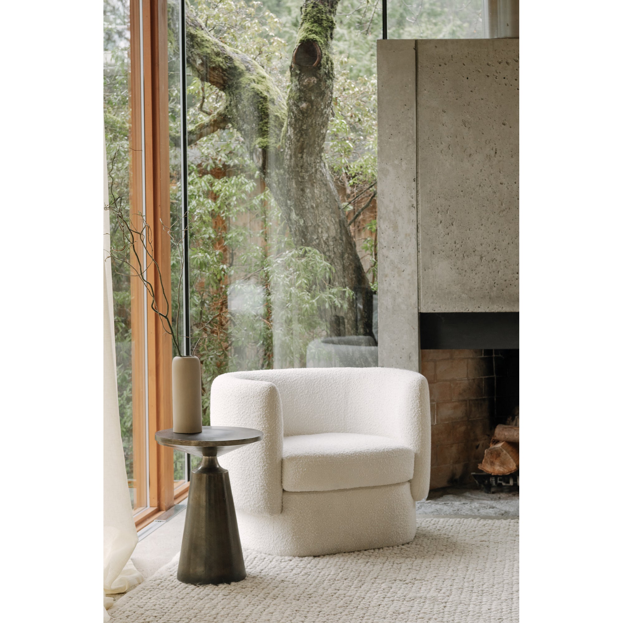 Sonja Accent Table Charcoal Grey - Central Designs