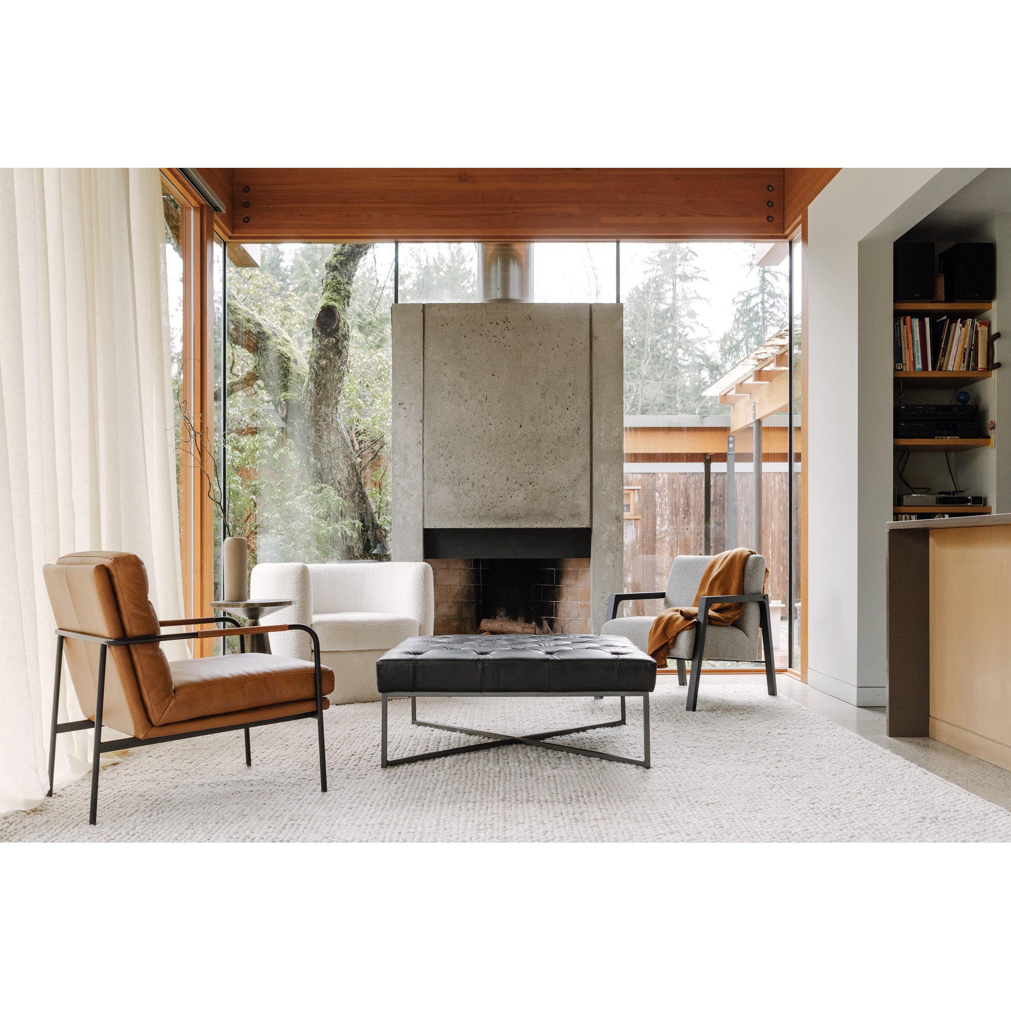 Sonja Accent Table Charcoal Grey - Central Designs