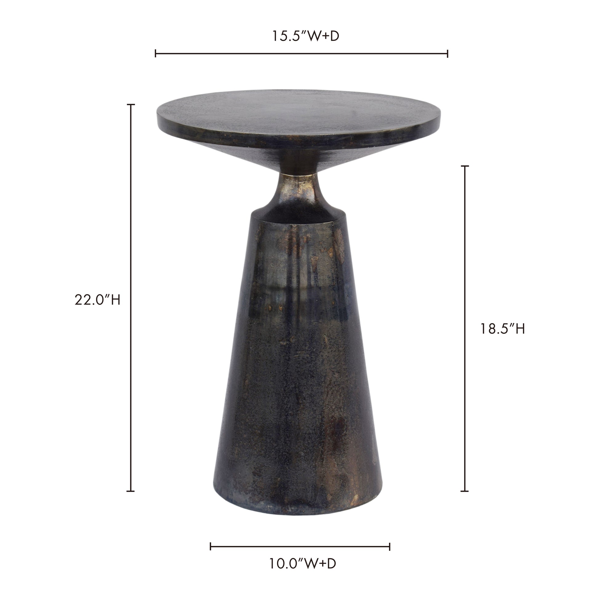 Sonja Accent Table Charcoal Grey - Central Designs