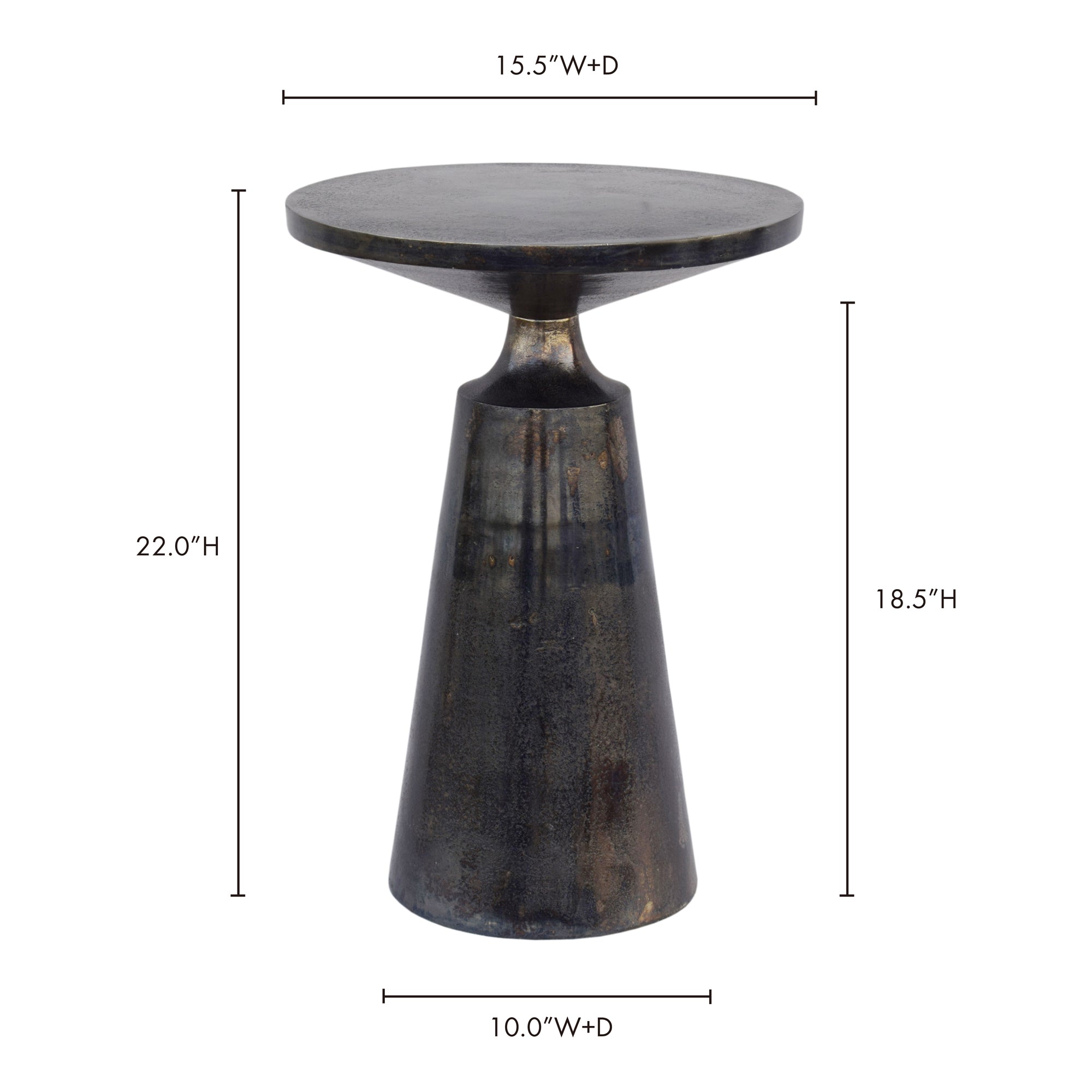 Sonja Accent Table Charcoal Grey - Central Designs