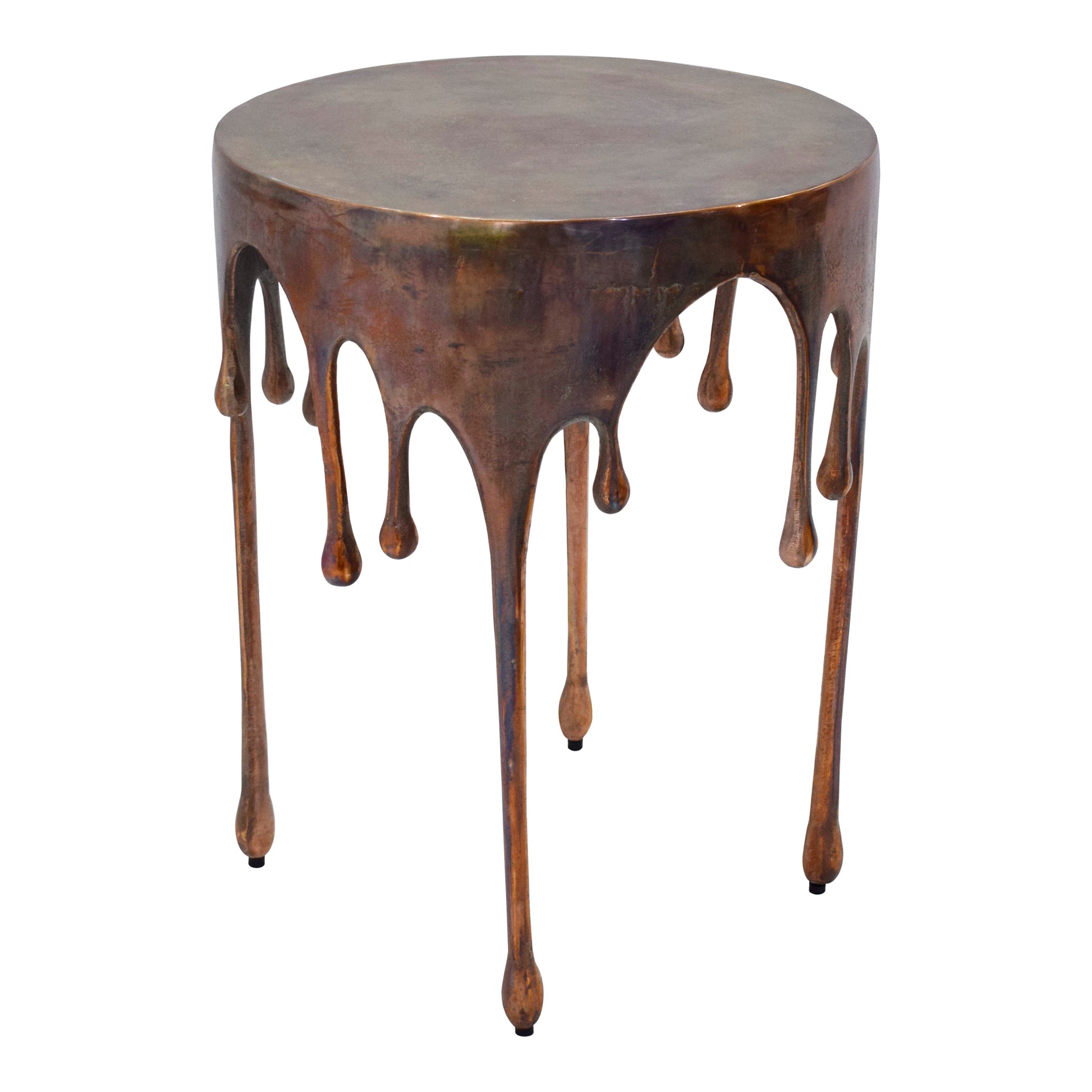 Copperworks Accent Table Antique Copper - Central Designs