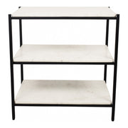 Trine Nightstand White Marble